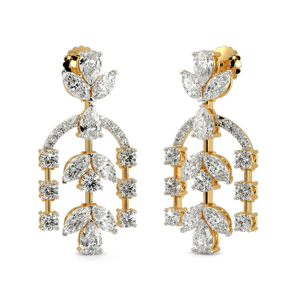 Floating Gems Drop Earrings 0