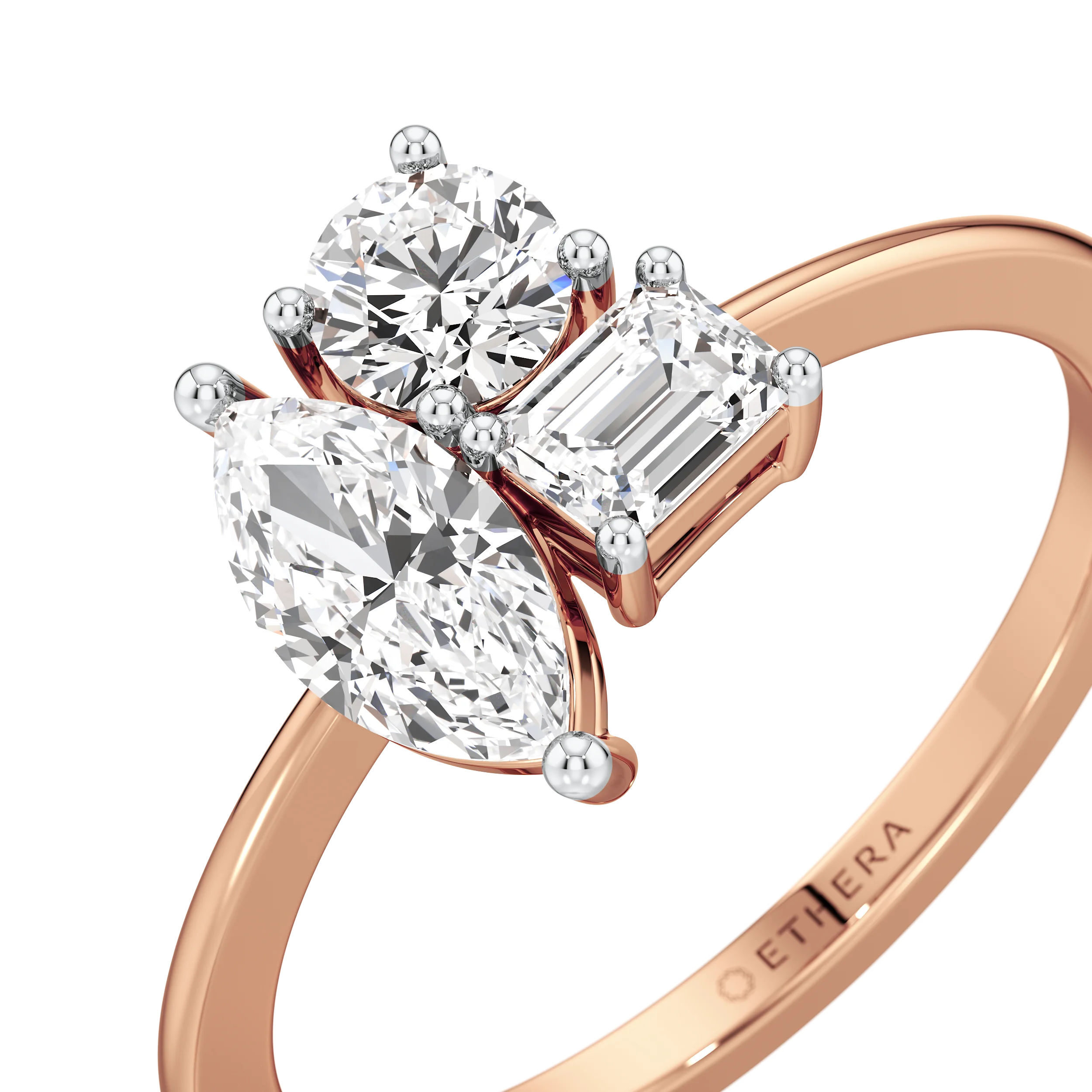 Crown Oval Solitaire Ring 12
