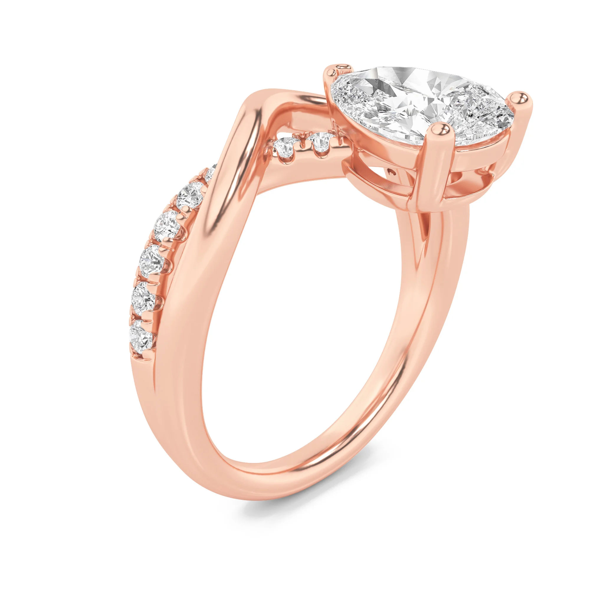 Infinity Pear Ring 11