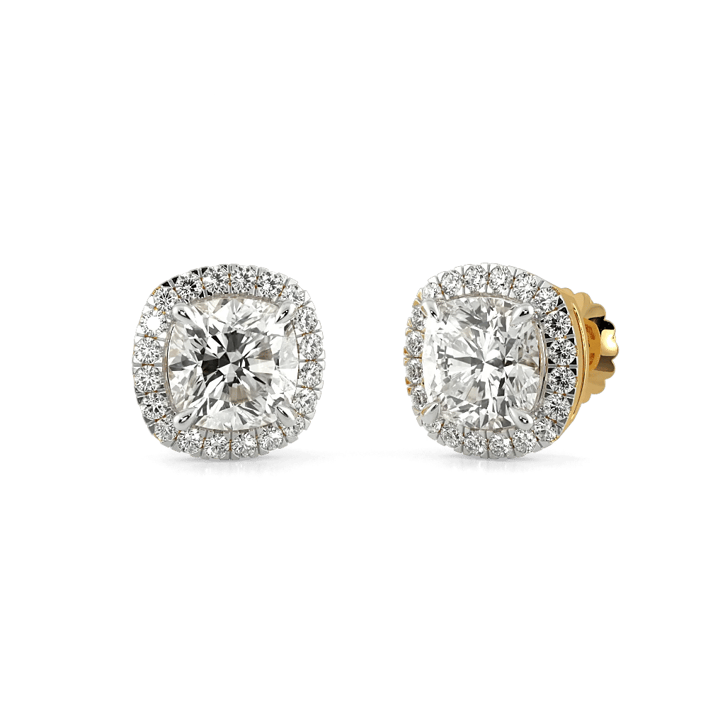 Lustrous Halo Stud Earrings
