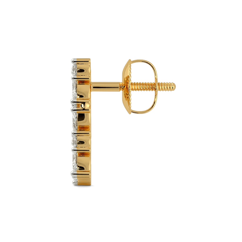 Linear Sparkle Stud Earrings 3