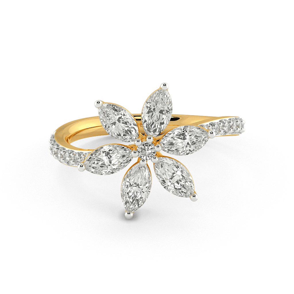Petal Radiance Diamond Ring 4