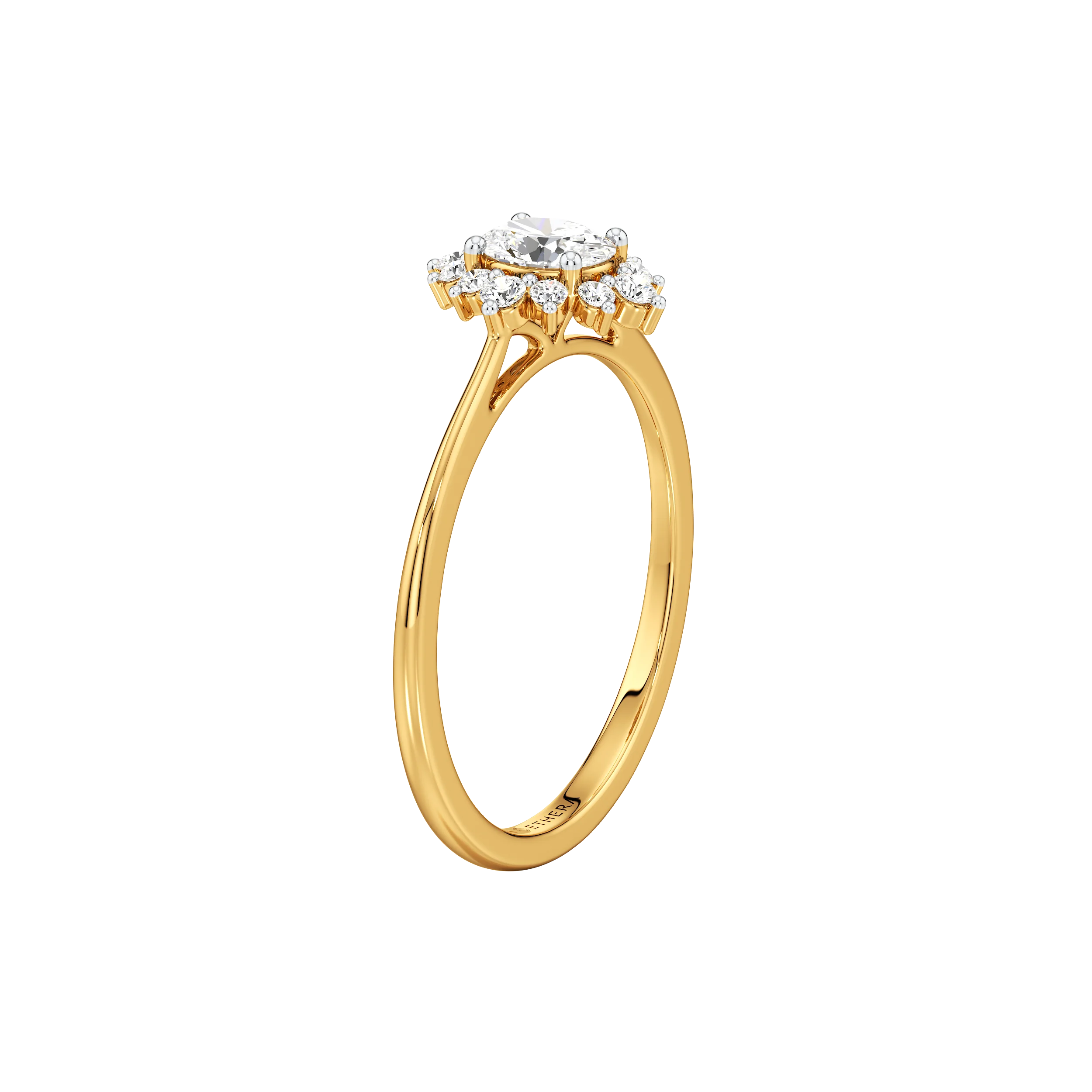 Snowdrop Halo Ring 5