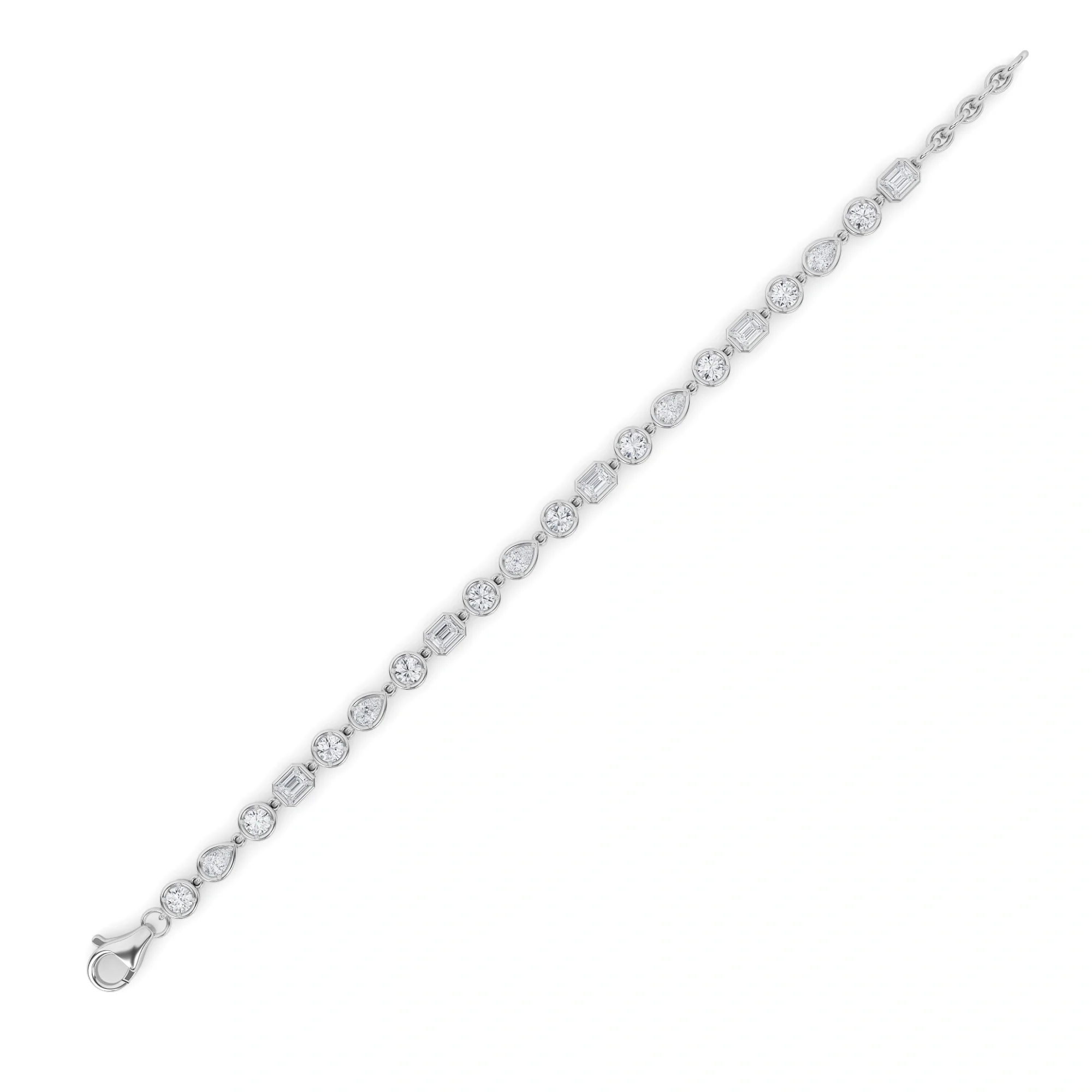 Gemstep Link Diamond Bracelet 8