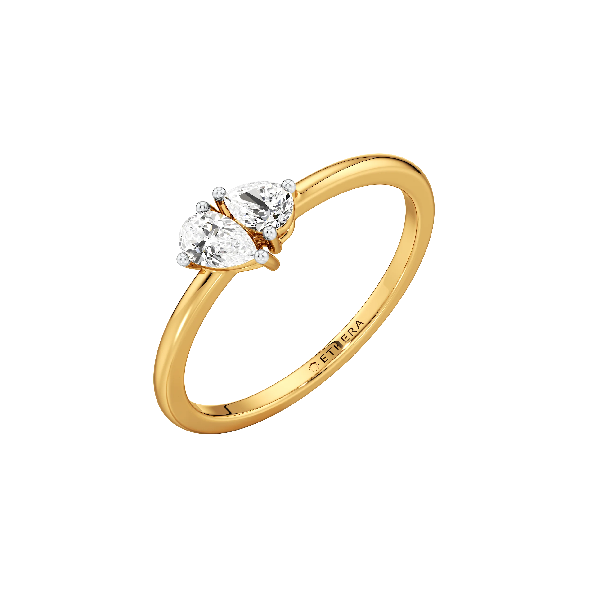 Twin Pear Ring