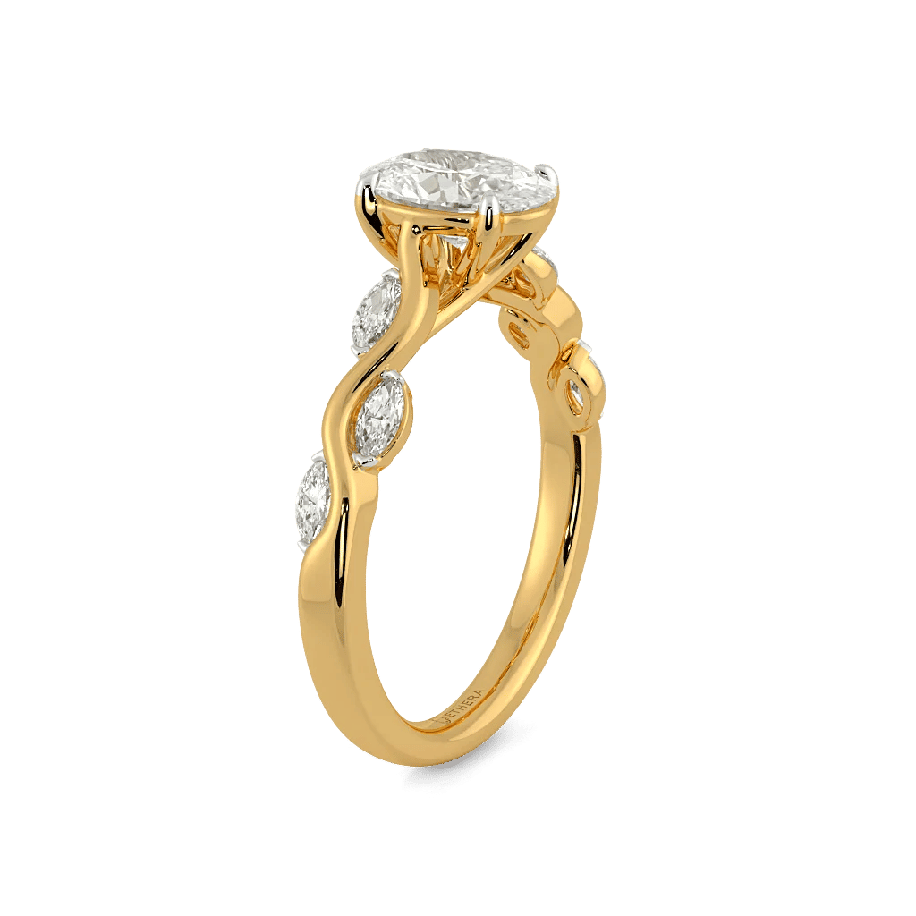 Wild Vine Solitaire Ring 6