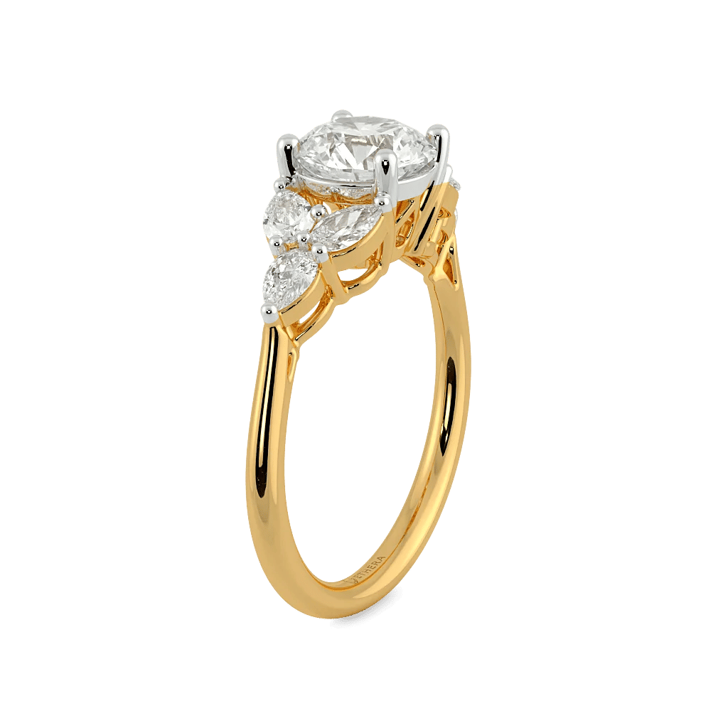 Eclipse Of Diamonds Solitaire Ring 5