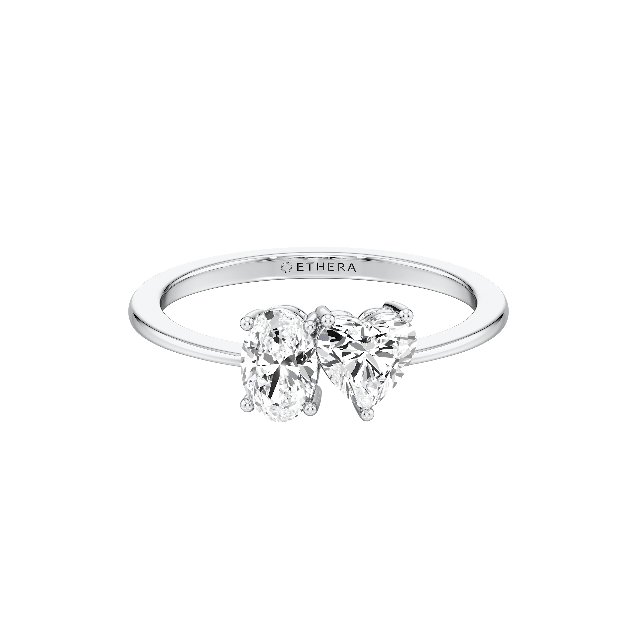 Heart & Oval Duo Ring 9