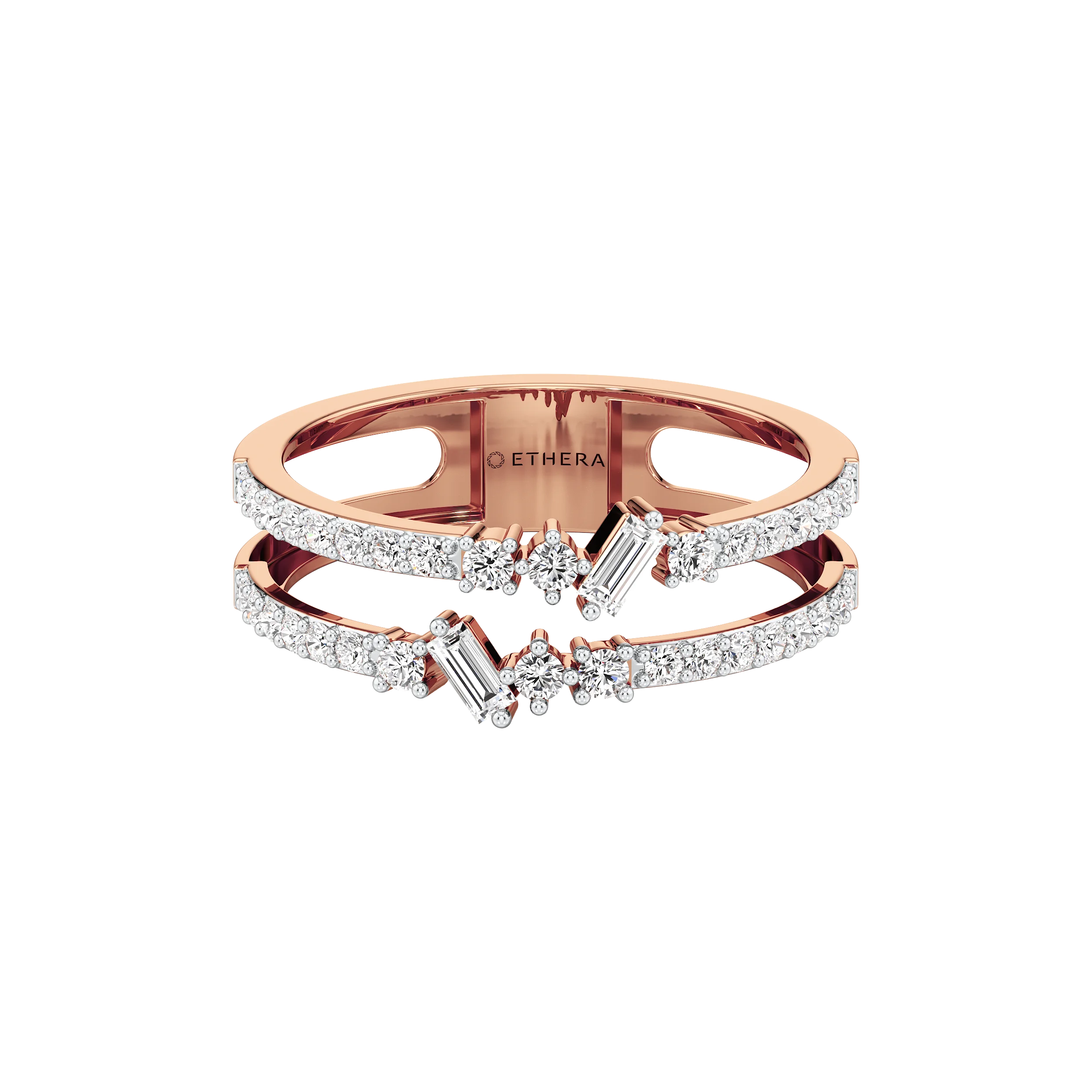 The Celeste Double Band Ring 13