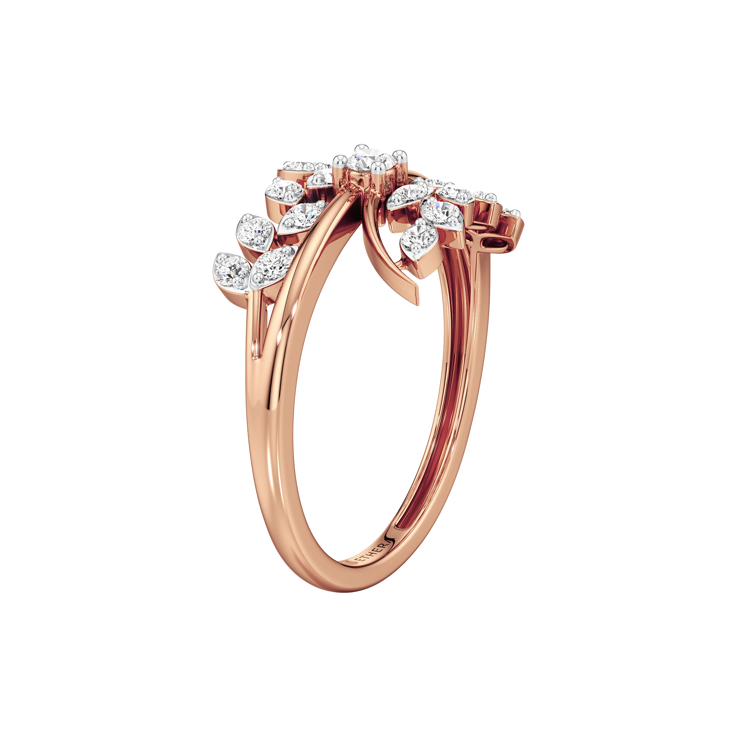 The Elowen Leaf Ring 14