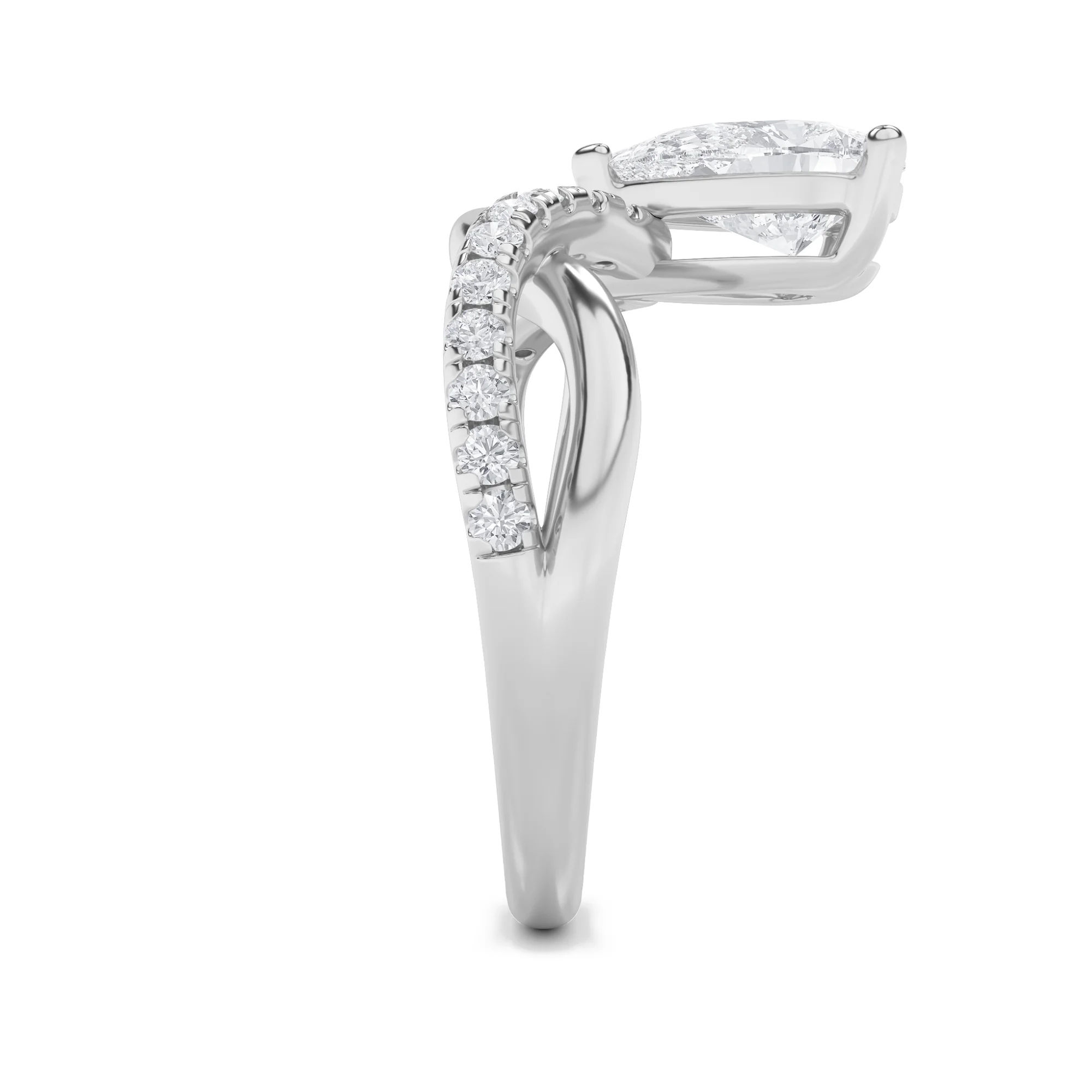 Infinity Pear Ring 9