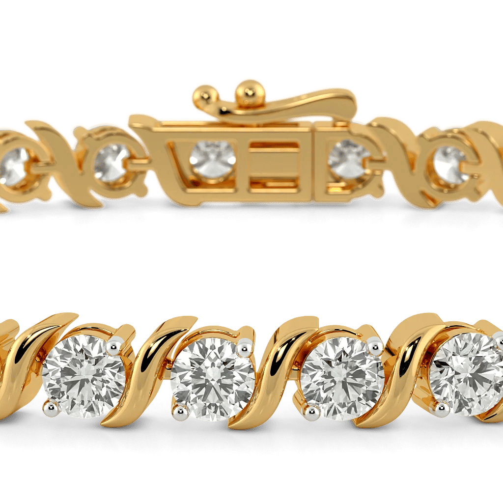 Diamond Stream Tennis Bracelet 1