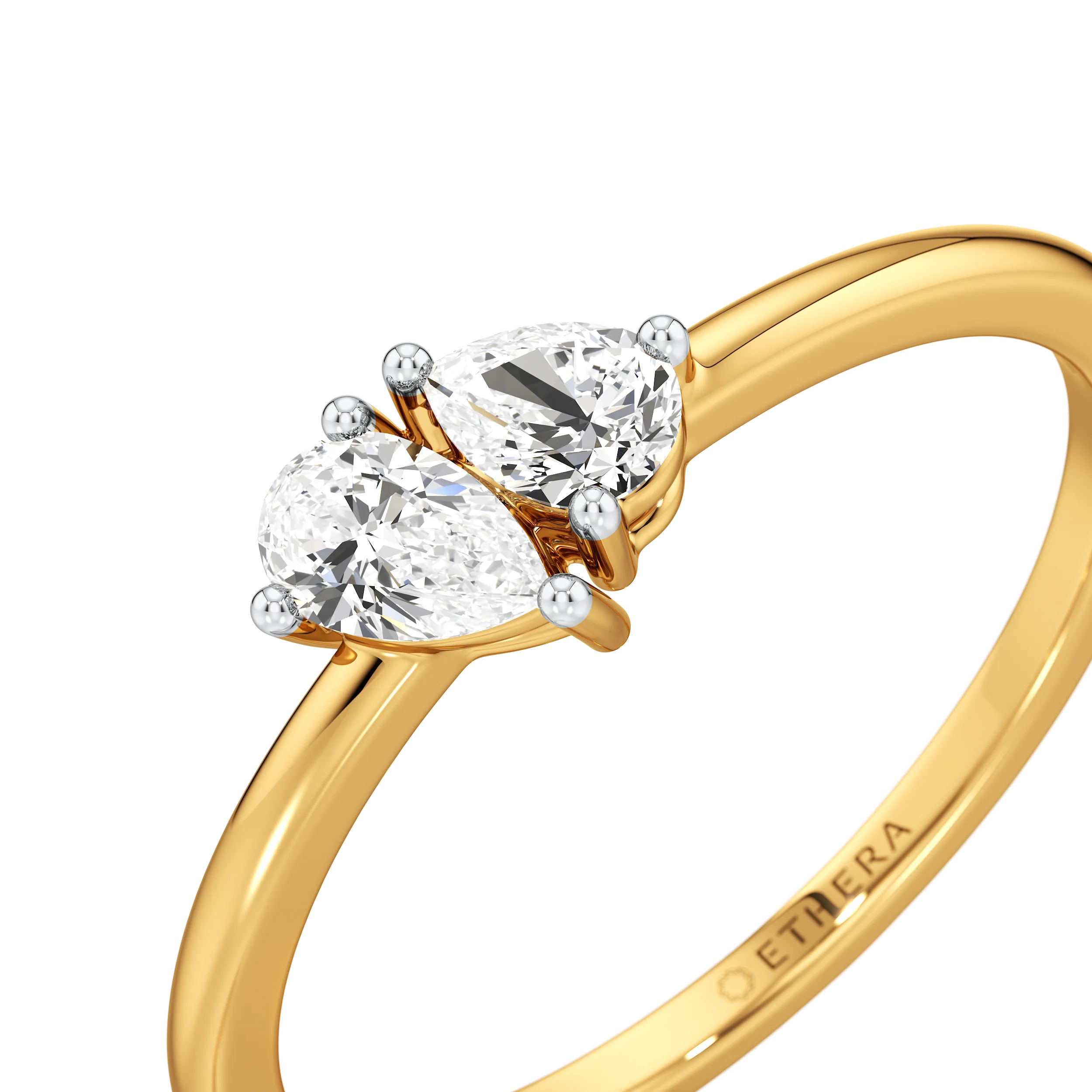 Twin Pear Ring 3