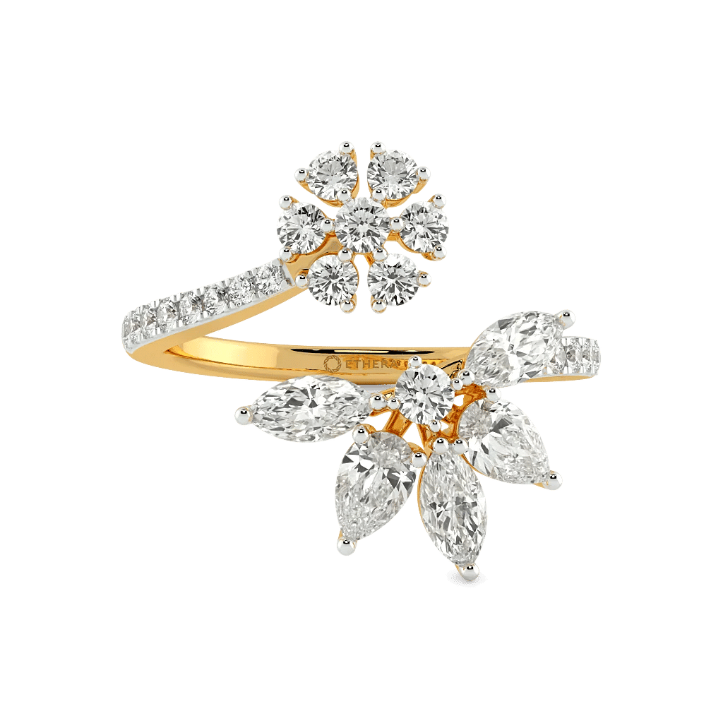 Branch Of Grace Floral Open Top Ring 4