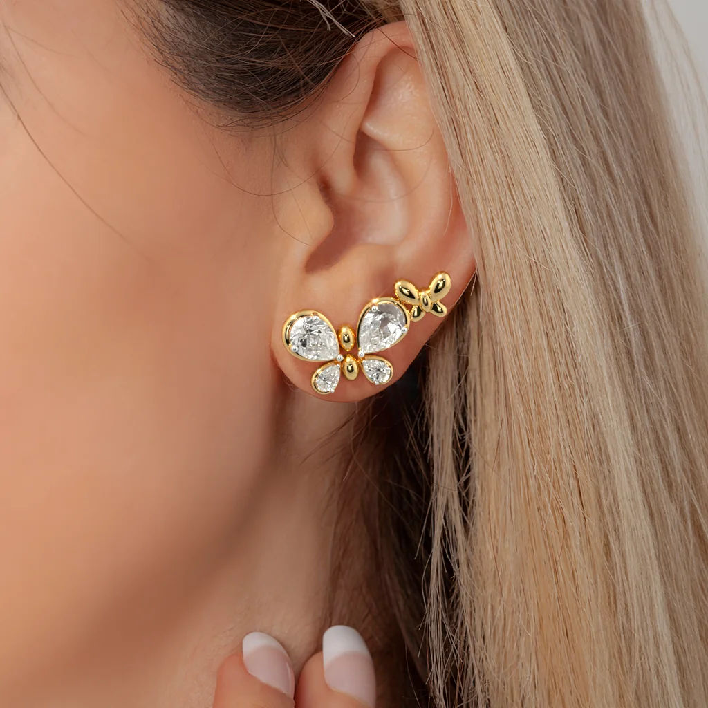 Duo Flutter Studs 3
