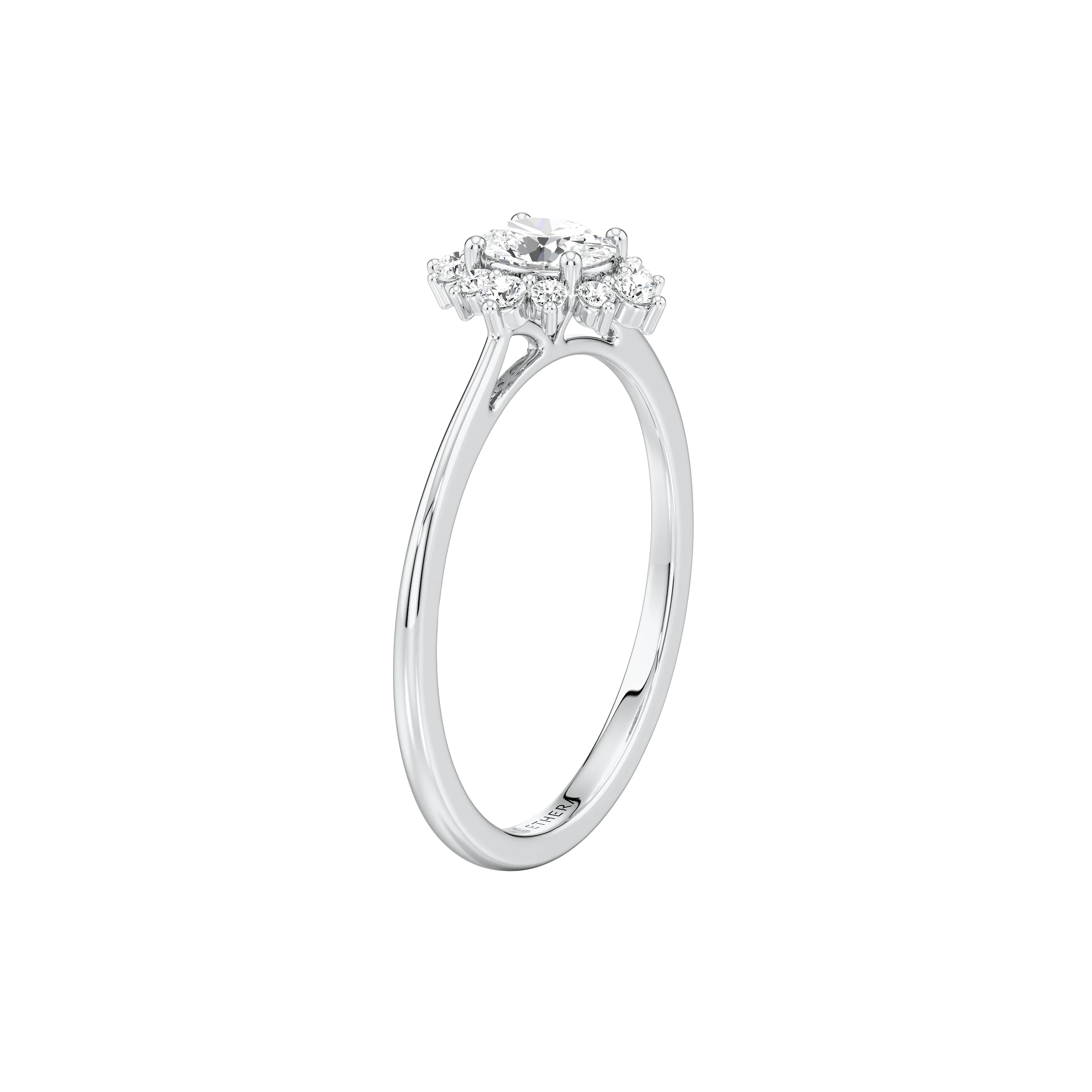 Snowdrop Halo Ring 10