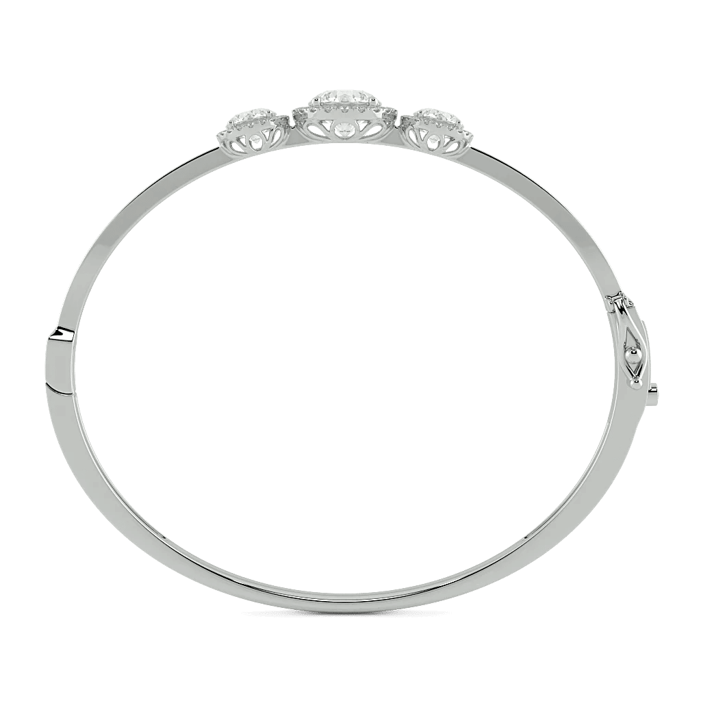 Triple Sheen Oval Bangle 1