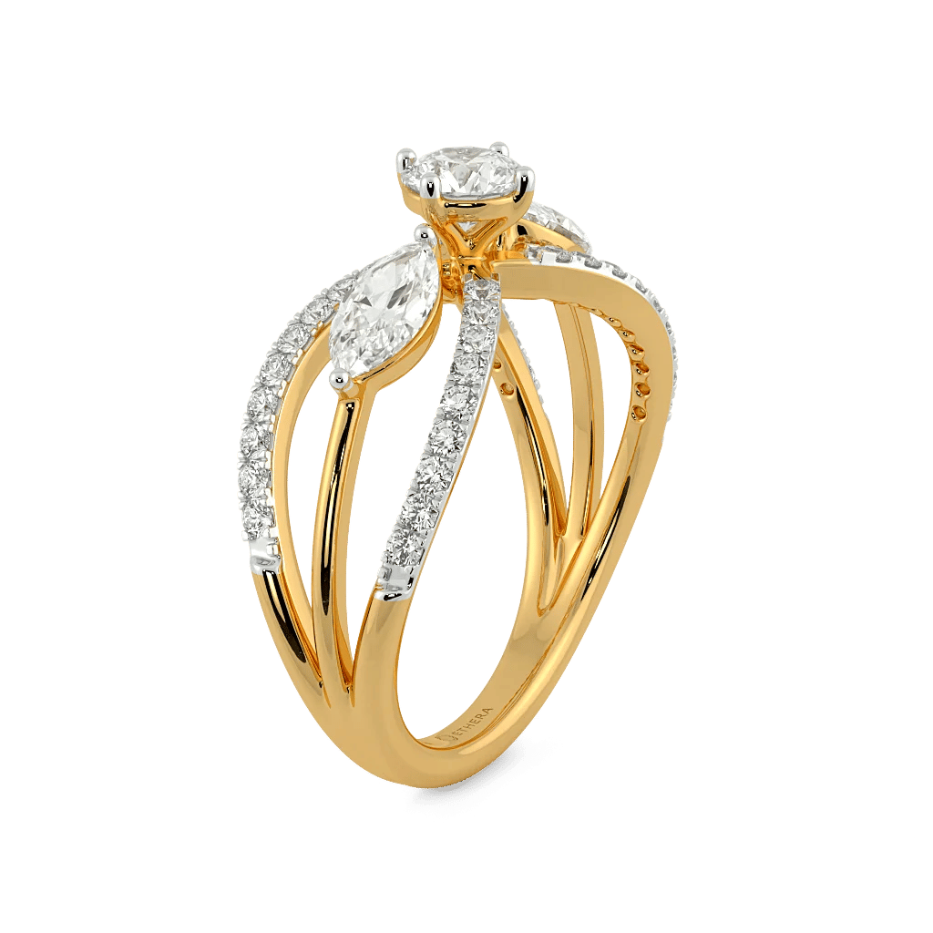 Threefold Grace 3 Stone Ring 5