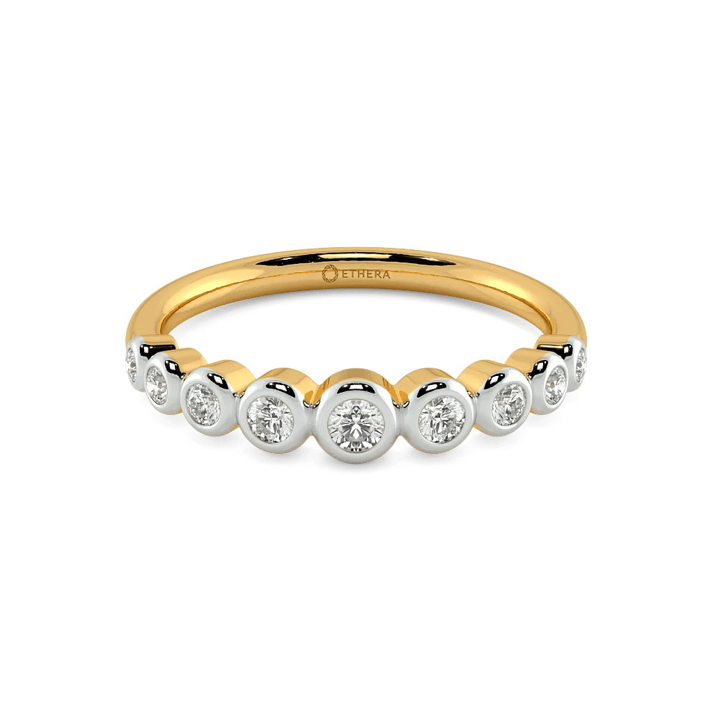 Bezel Cascade Eternity Band 4