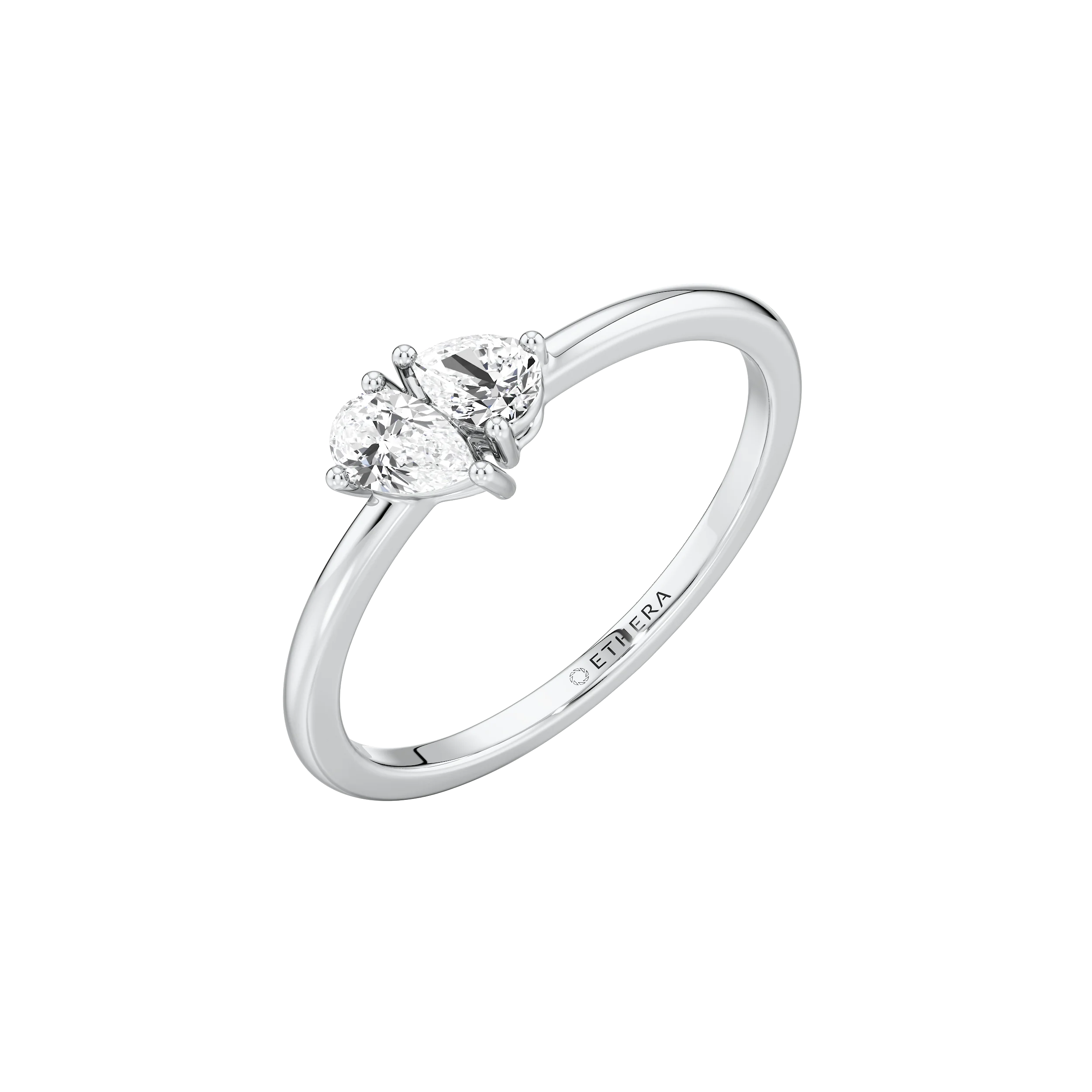 Twin Pear Ring 7