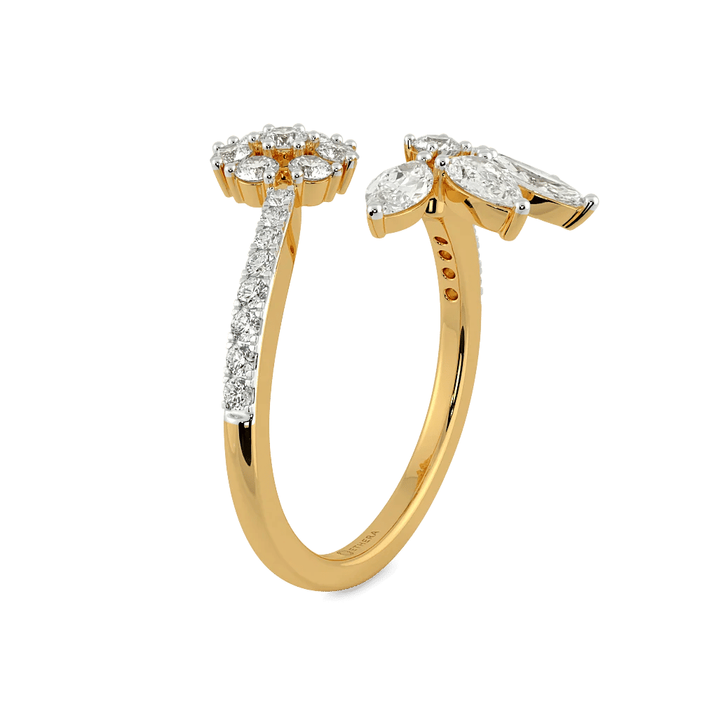 Branch Of Grace Floral Open Top Ring 5