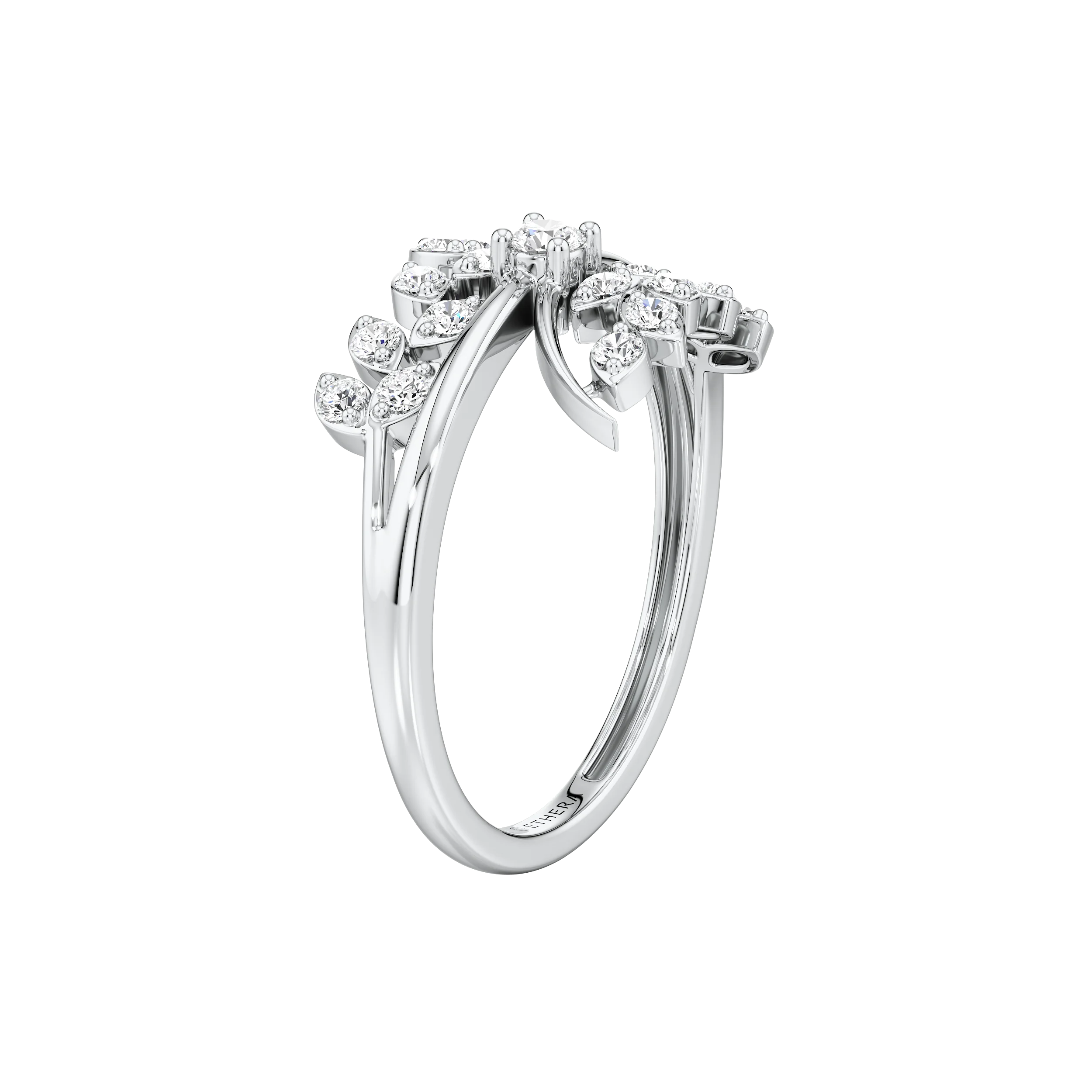 The Elowen Leaf Ring 10