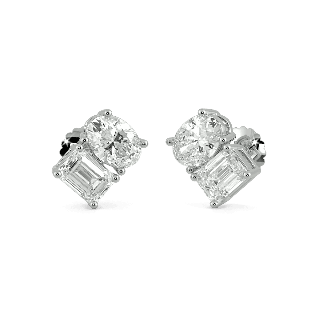 Twofold Spark Stud Earrings 0