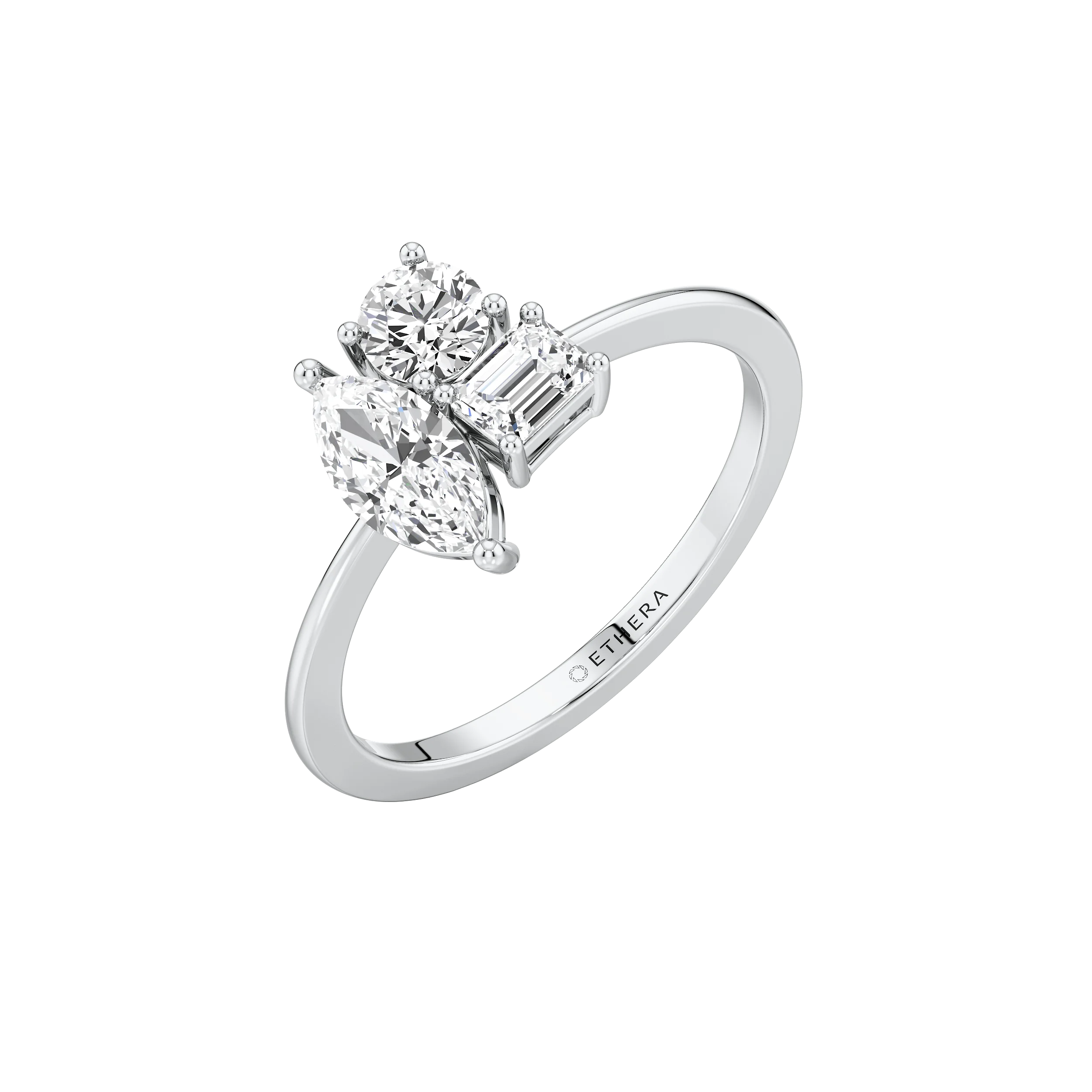 Crown Oval Solitaire Ring 7