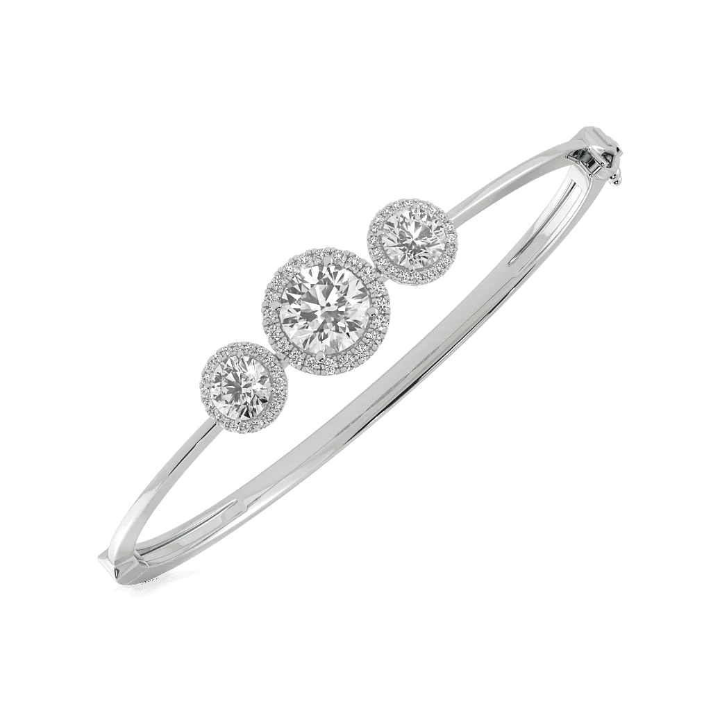 Triple Sheen Oval Bangle 2