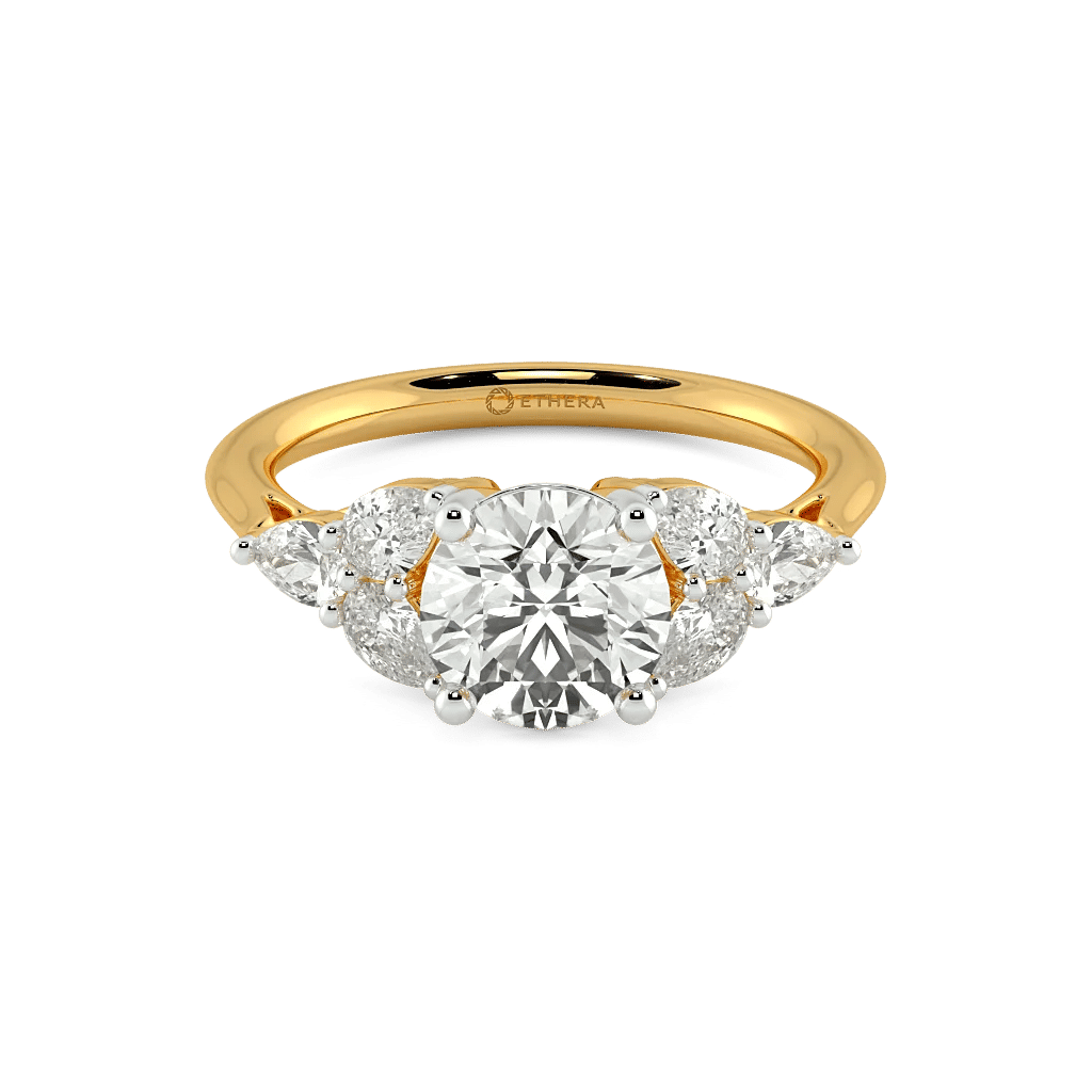 Eclipse Of Diamonds Solitaire Ring 4