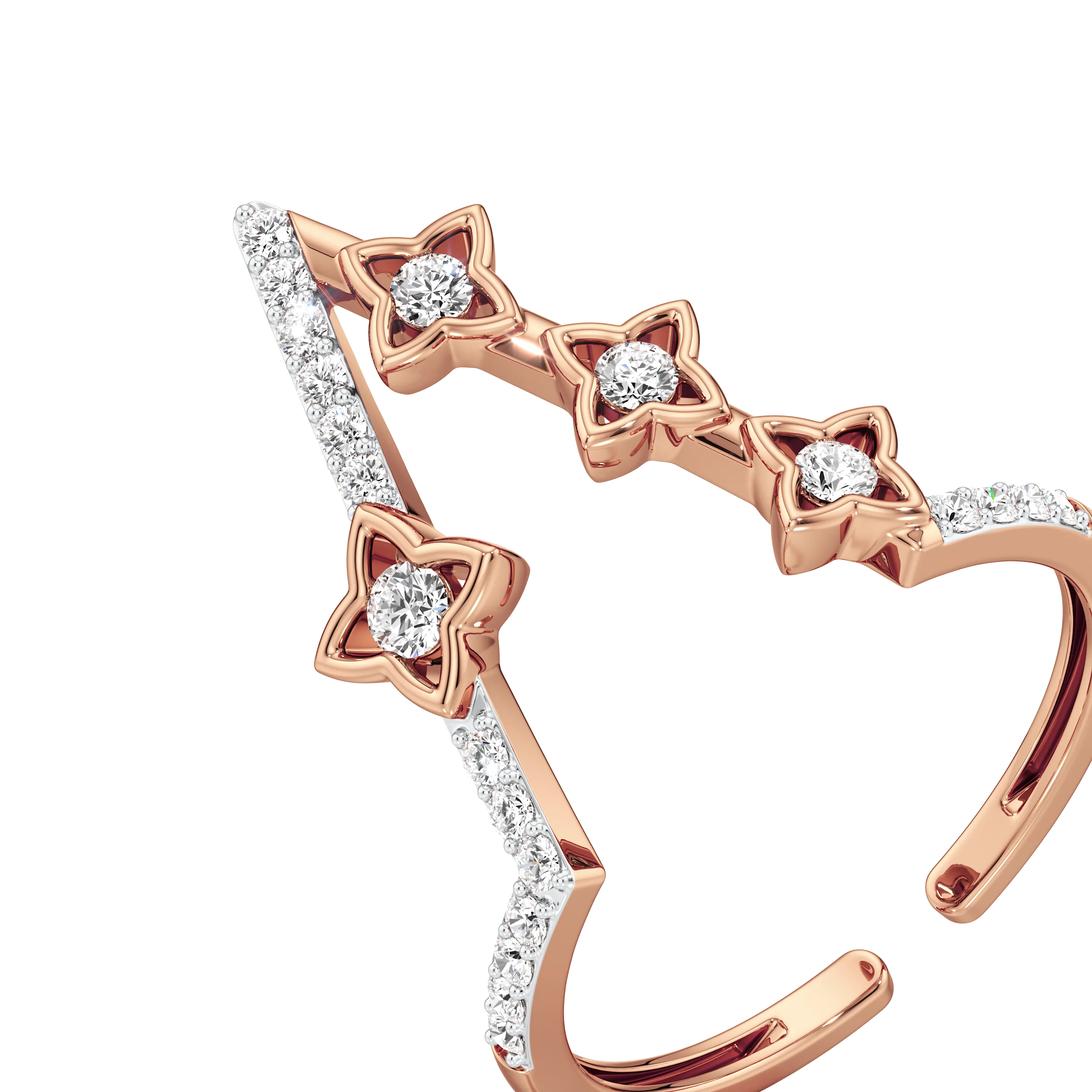 Stellar Zig-Zag Ring 12