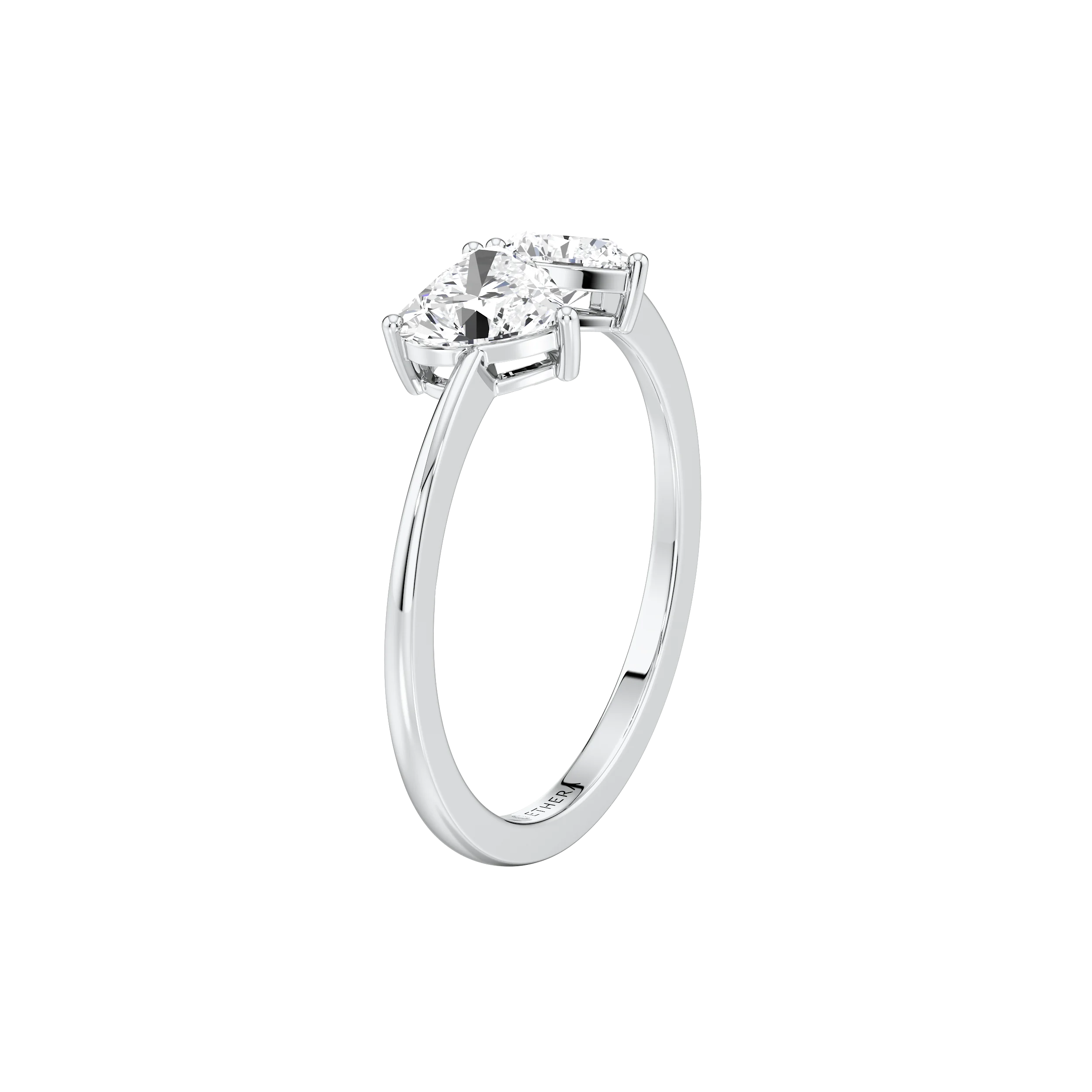 Twin Flame Heart Ring 10