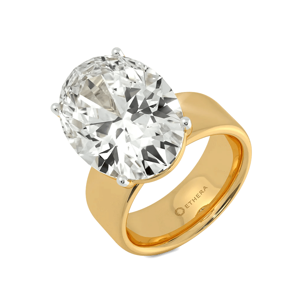 Rock And Roll Solitaire Lab Grown Diamond Ring