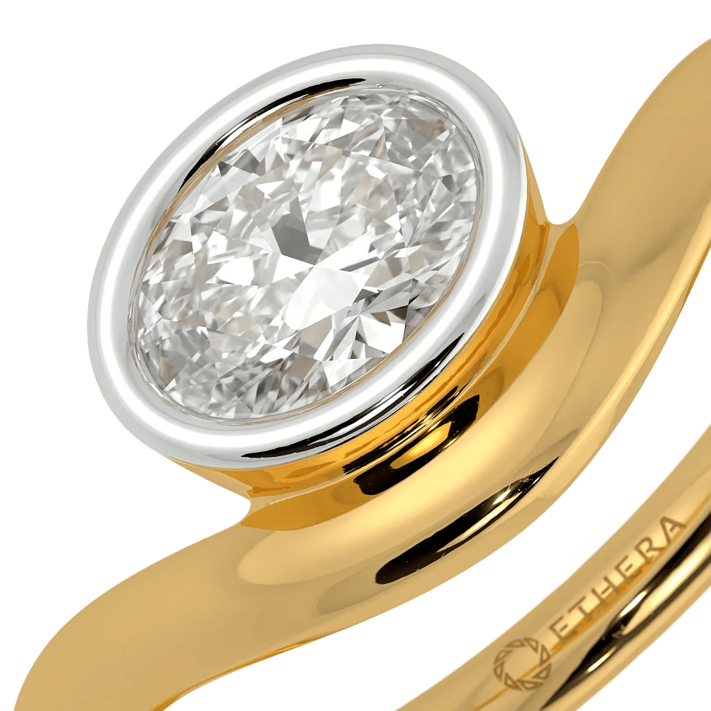 Gold Glam Solitaire Ring 3