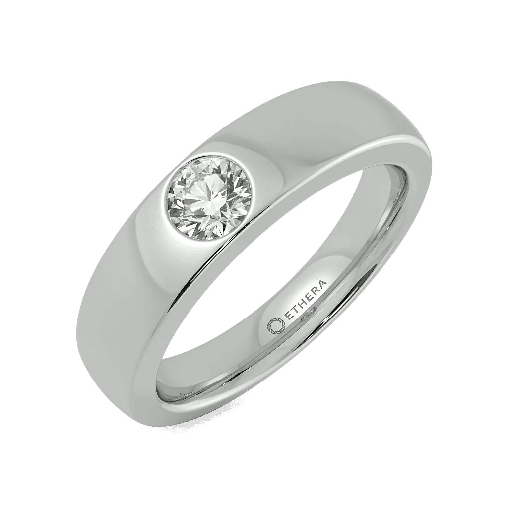 Solitaire Whisper Men's Ring 0