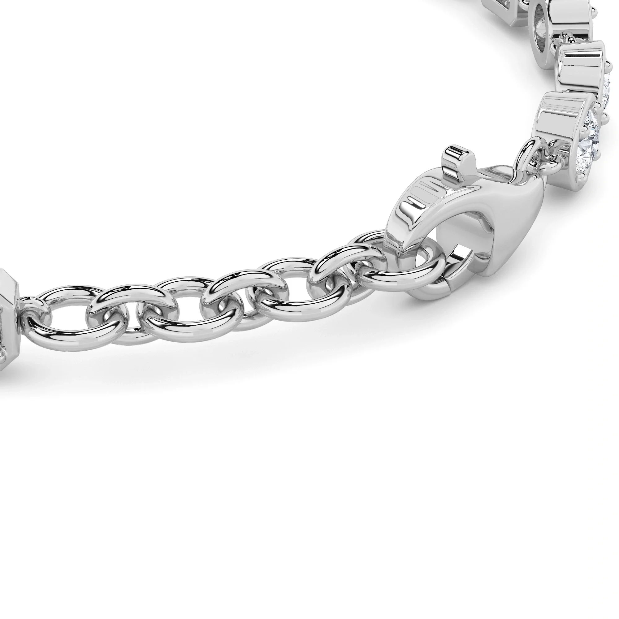 Gemstep Link Diamond Bracelet 6