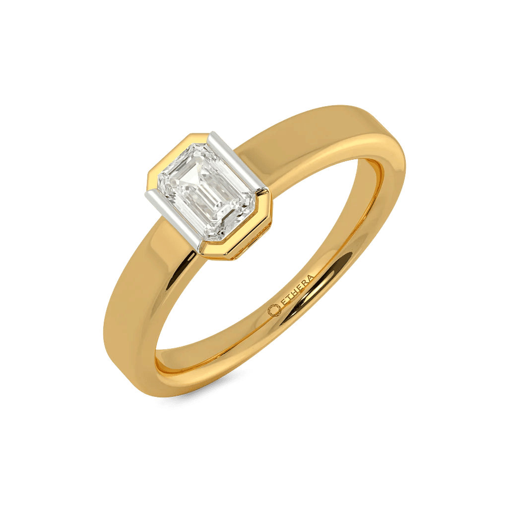 Eternal Emerald Solitaire Lab Grown Diamond Ring