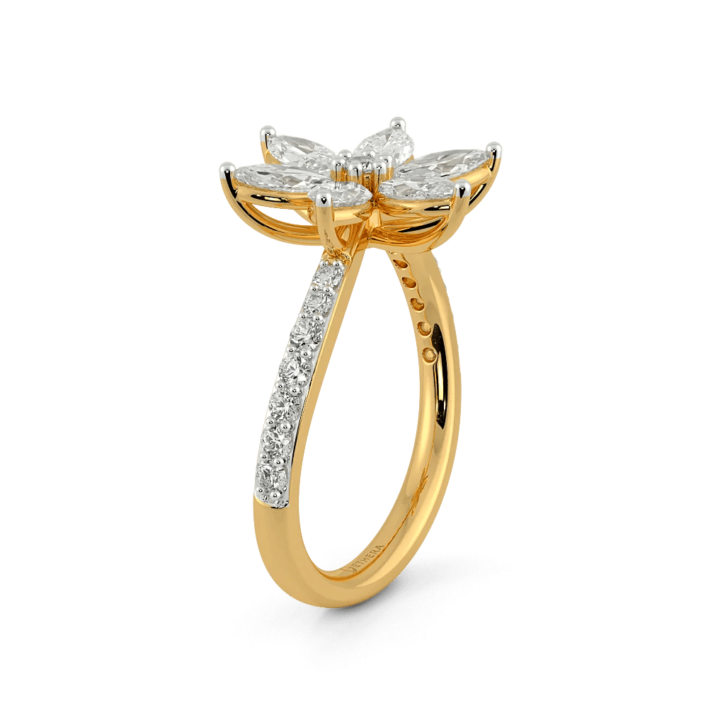 Petal Radiance Diamond Ring 5