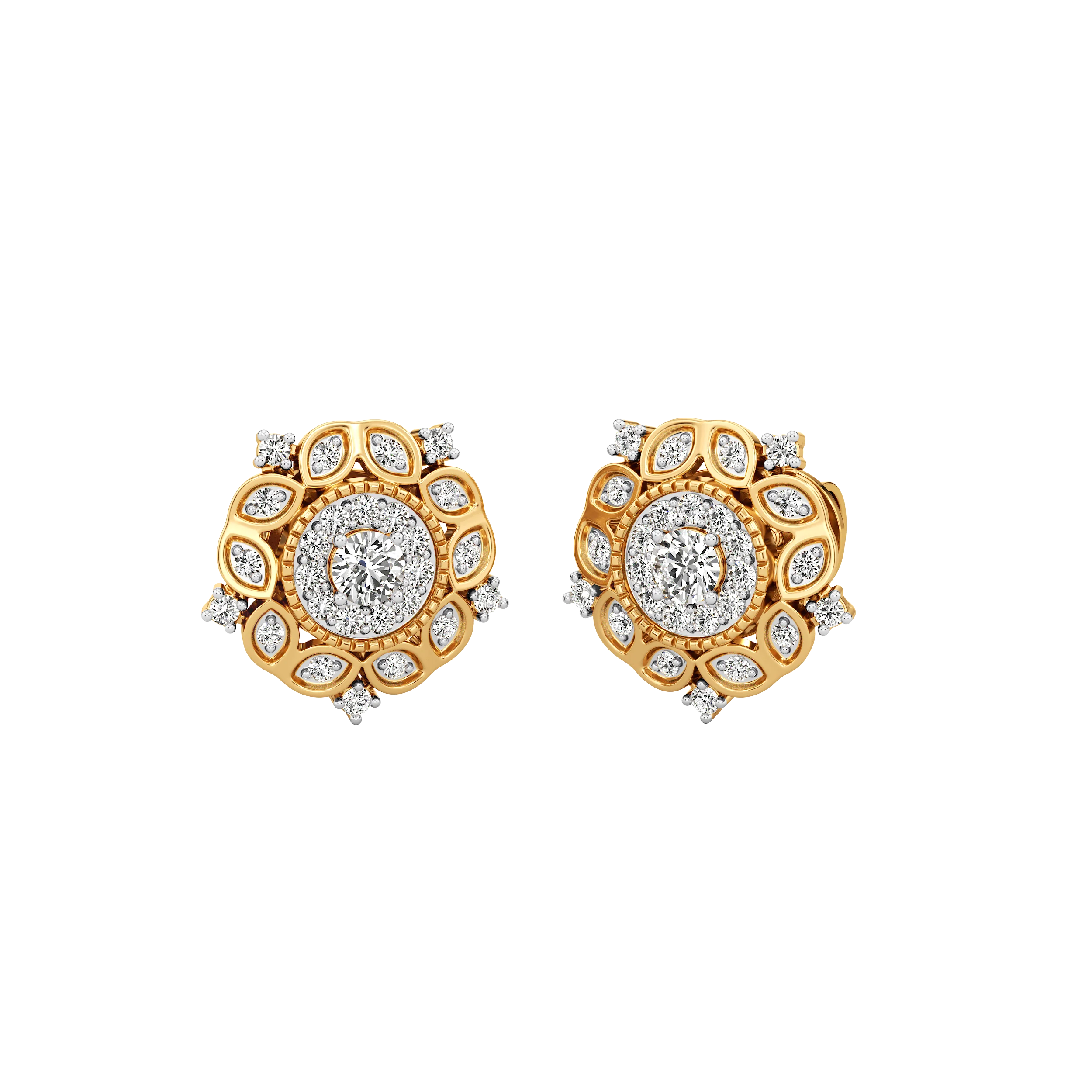 Solstice Bloom Diamond Studs 0