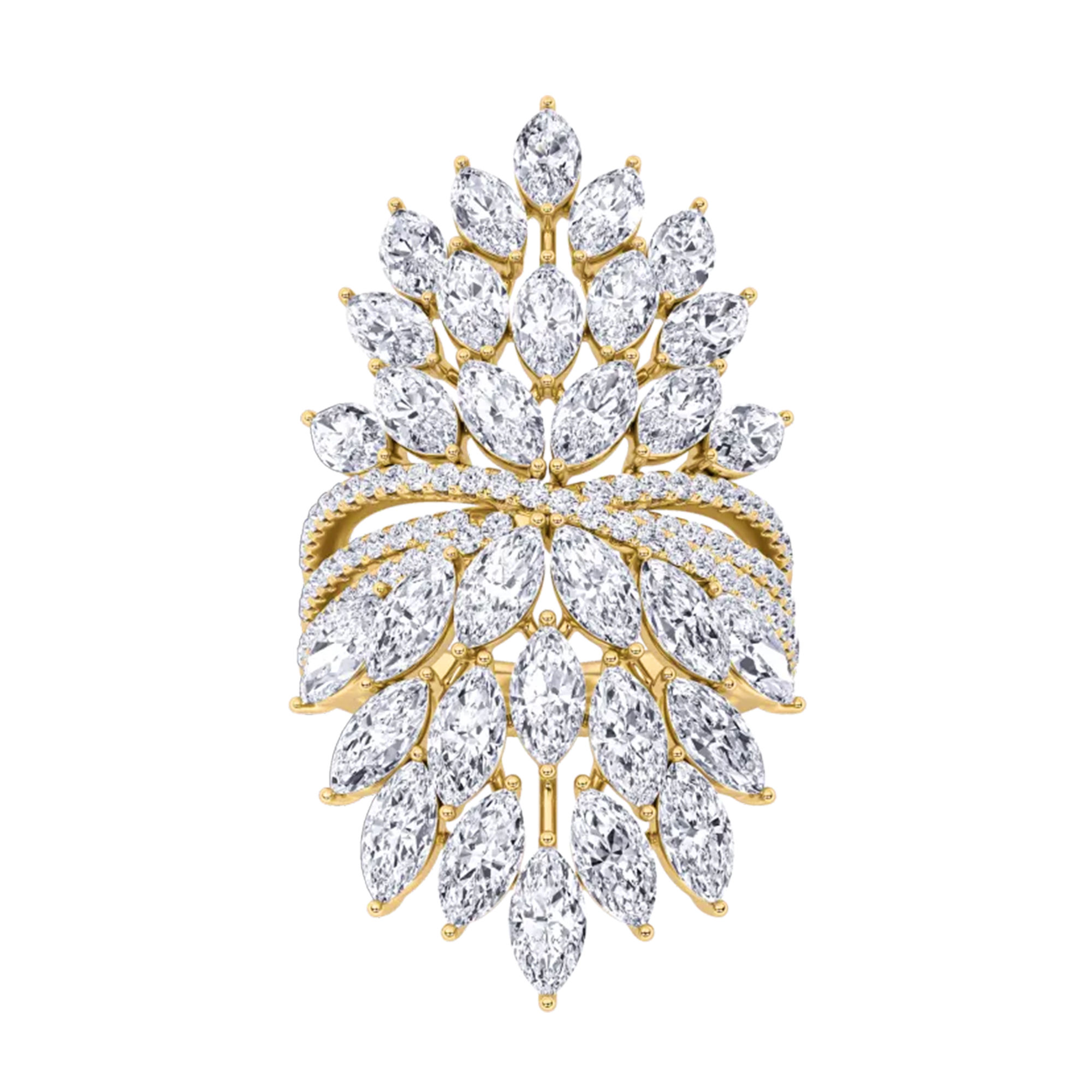 Floral Enchantment Cocktail Ring 3