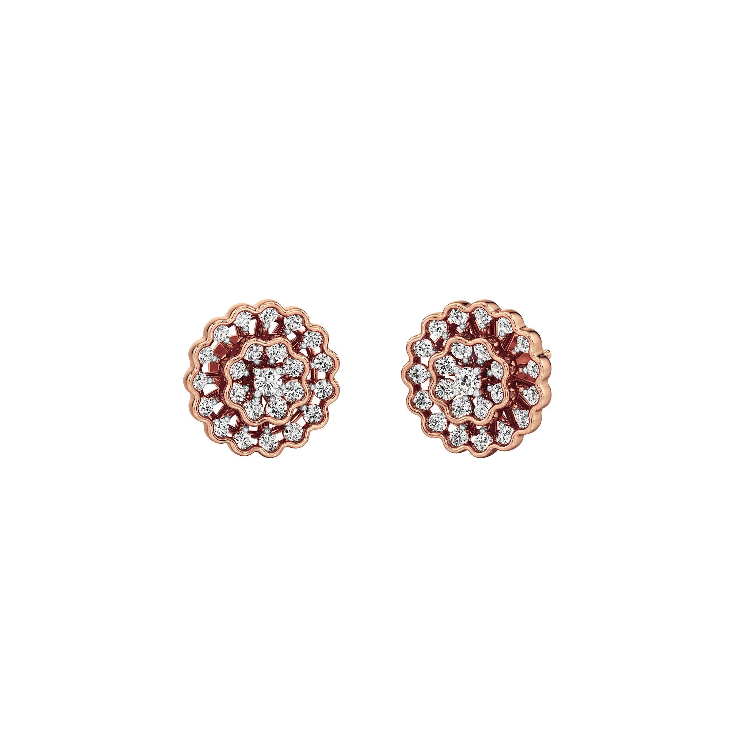 Petal Halo Studs 6