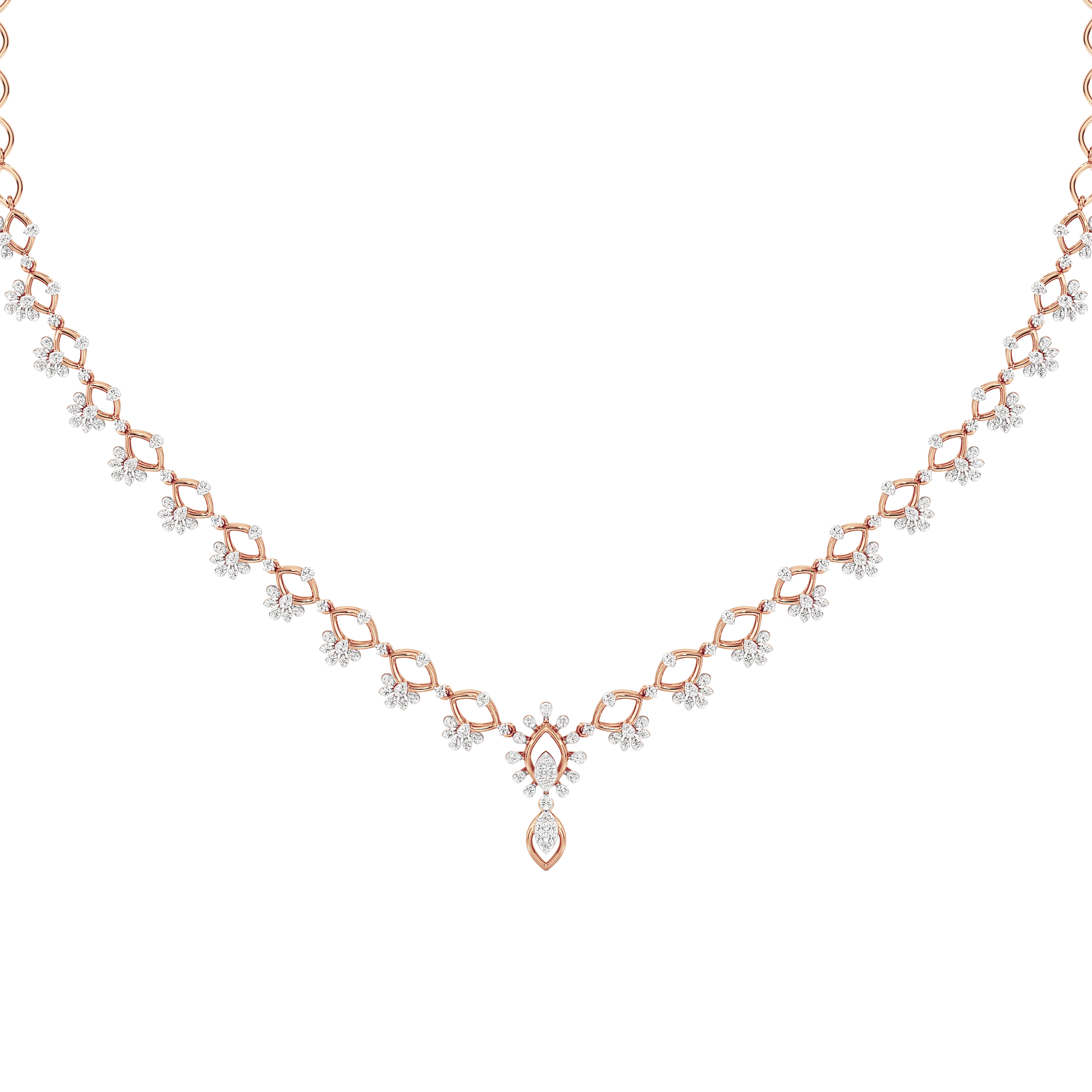 Celestia Teardrop Diamond Necklace 11