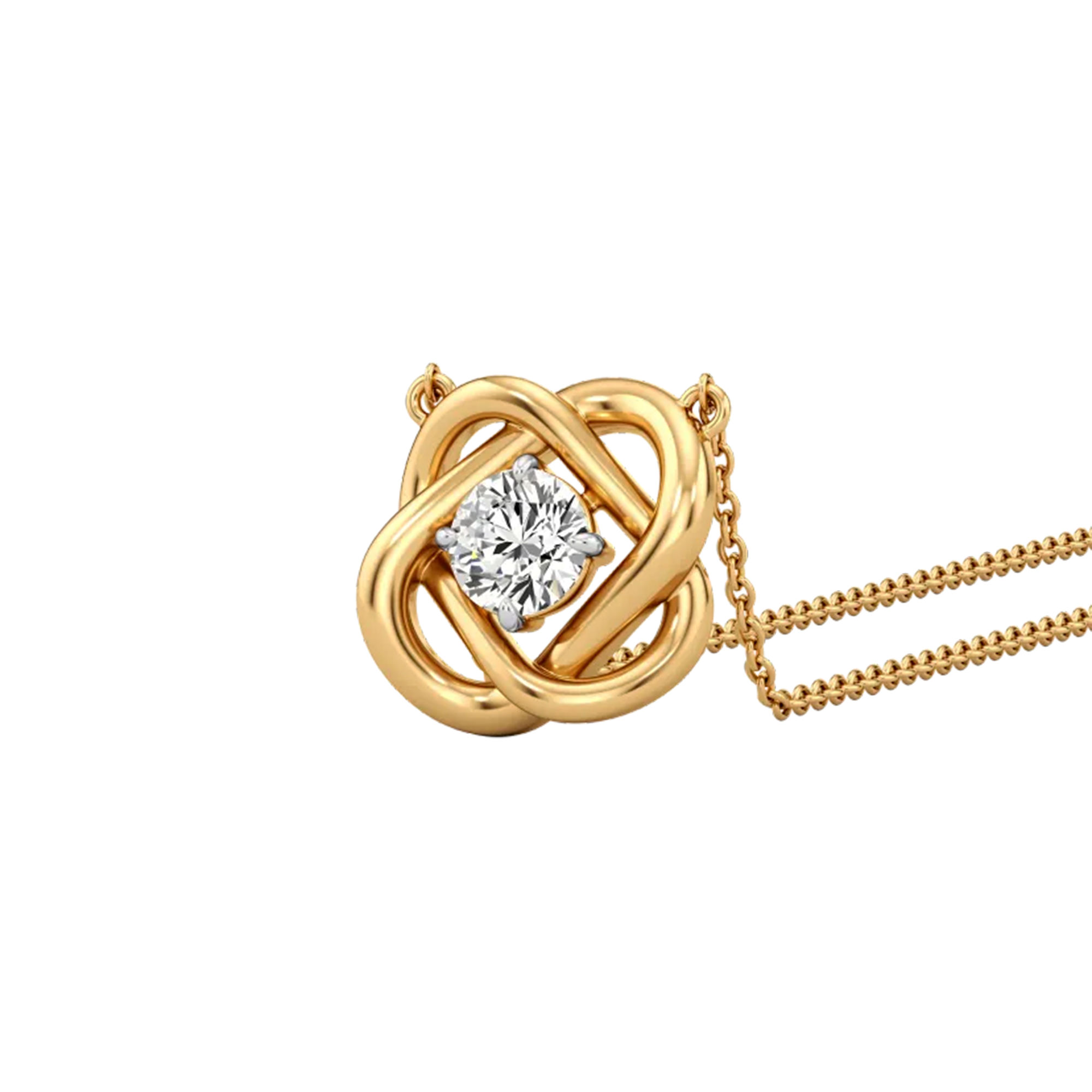 Infinity Knot Diamond Necklet 2