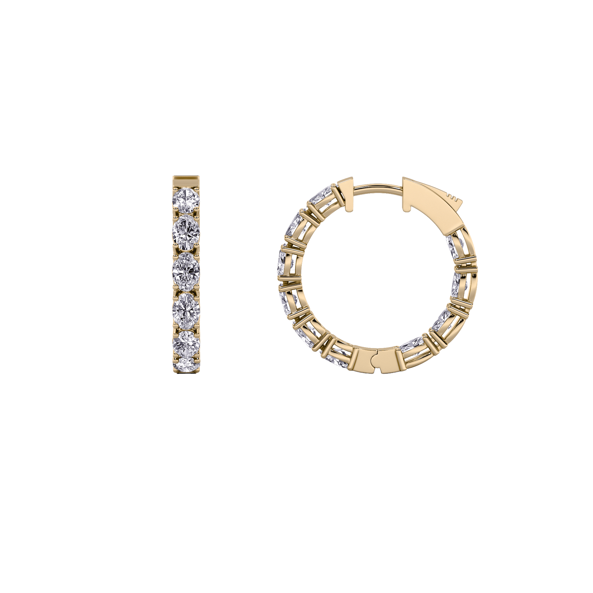 Marquise Glow Hoops 8