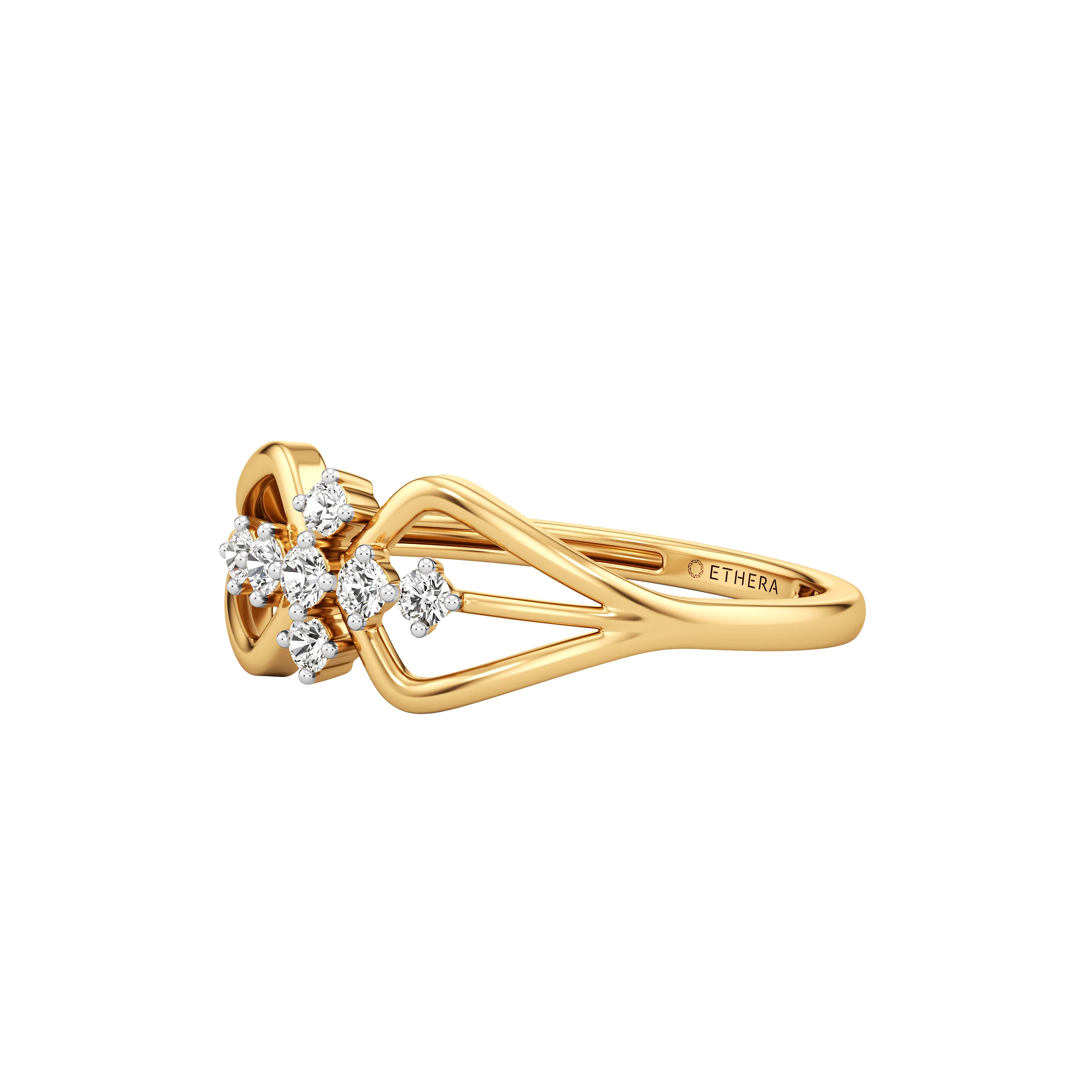 Petal Weave Diamond Ring 4