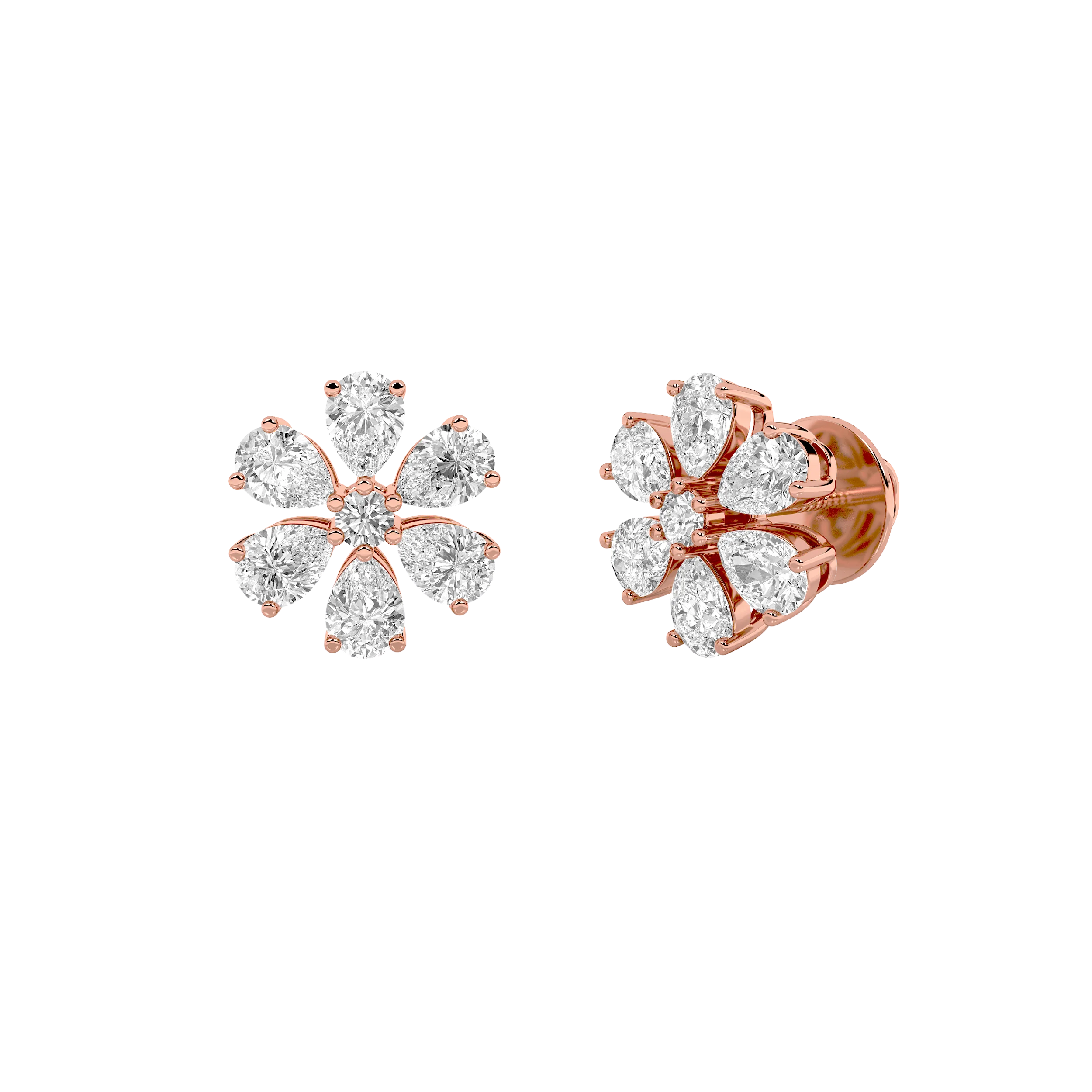 Blossoming Floral Stud Earrings 6