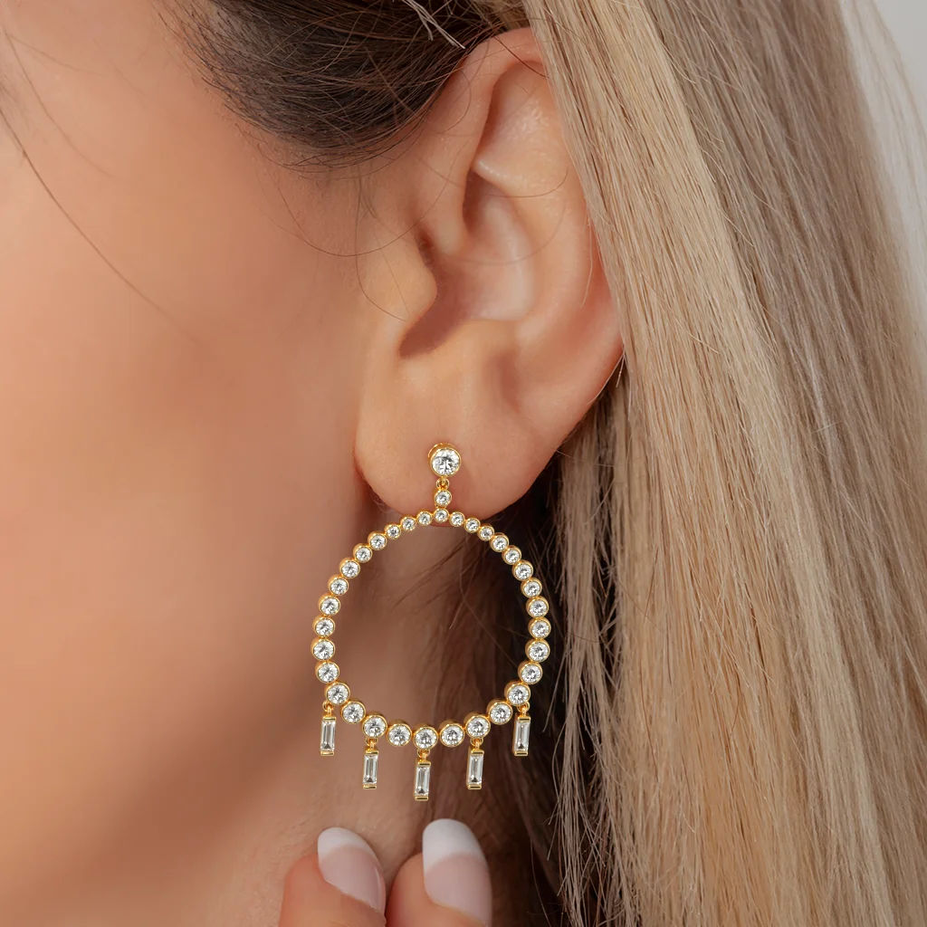 Disco Fringe Earrings 1