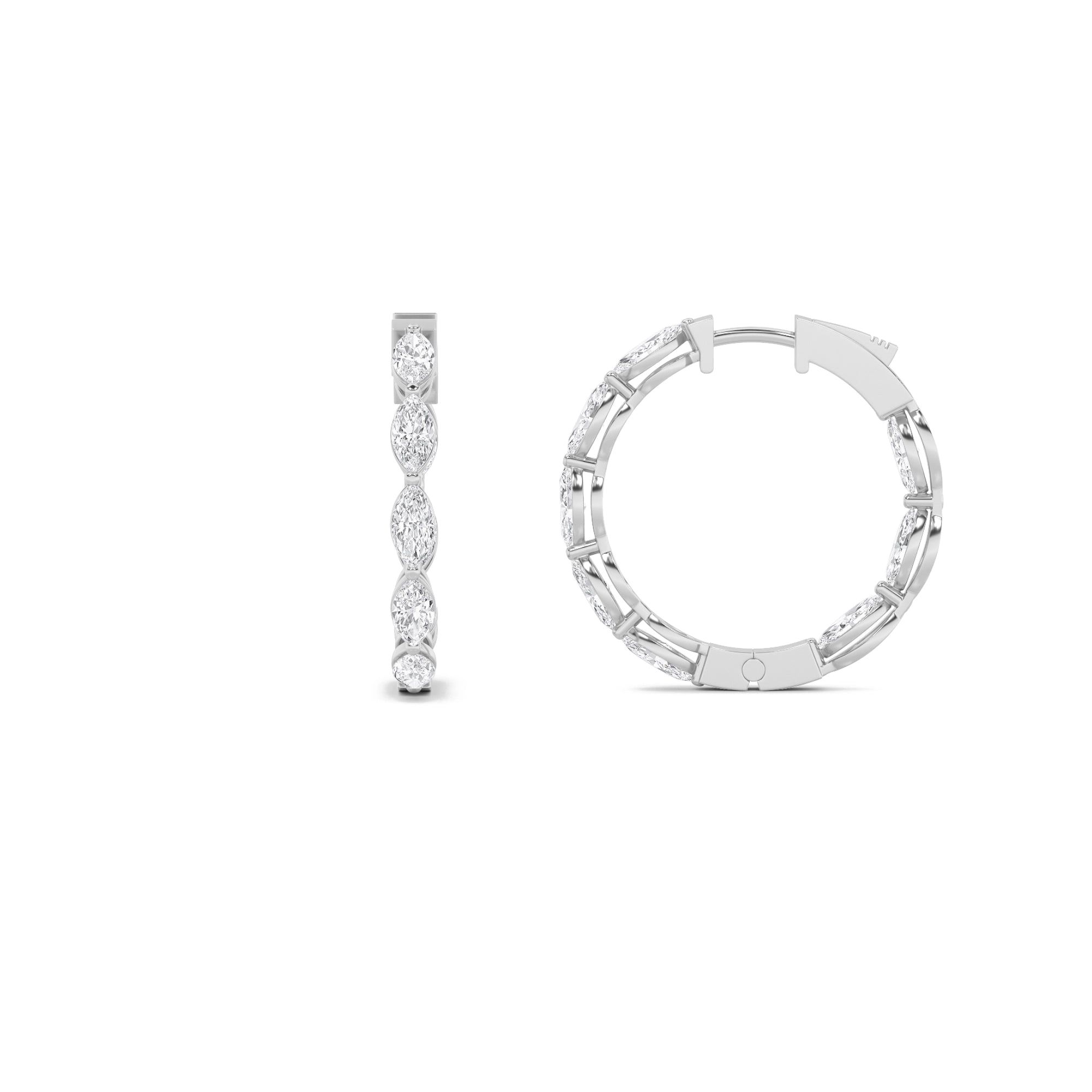 Radiant Circle Hoop Earrings 1