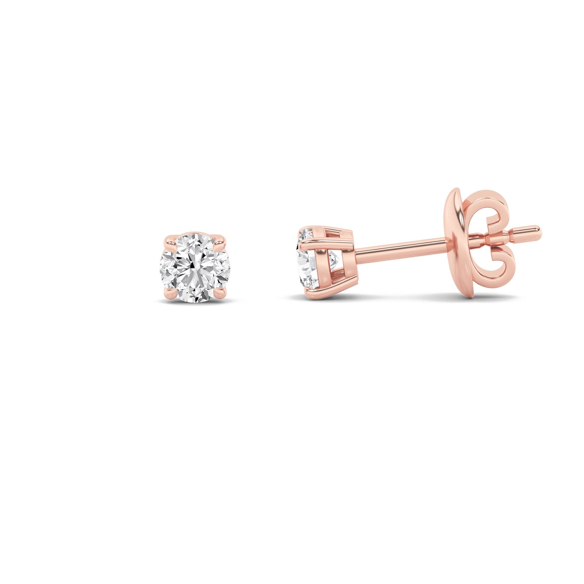 Dainty Orb Stud Earrings 1/2 Carat 8