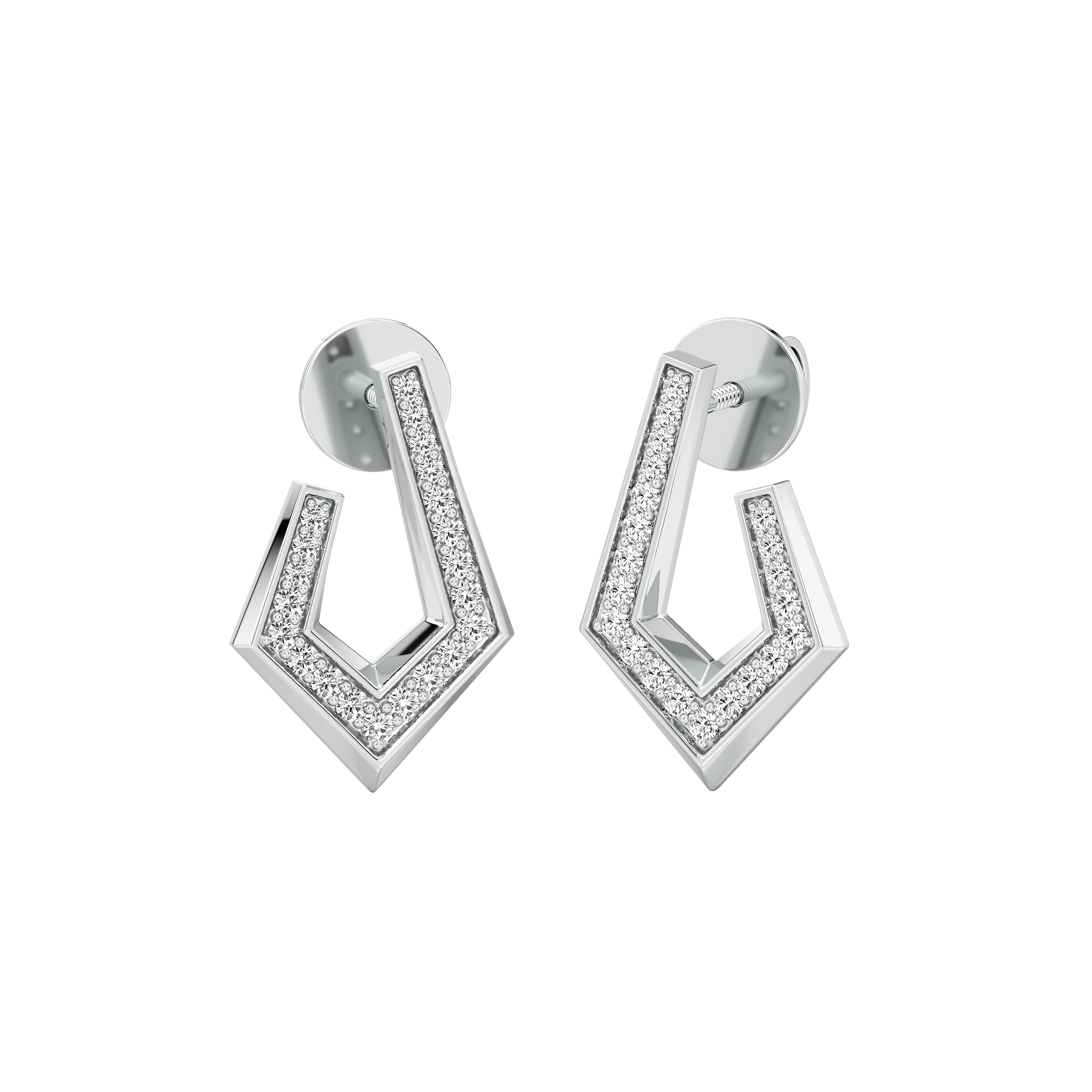 Vertex Diamond Earrings 3